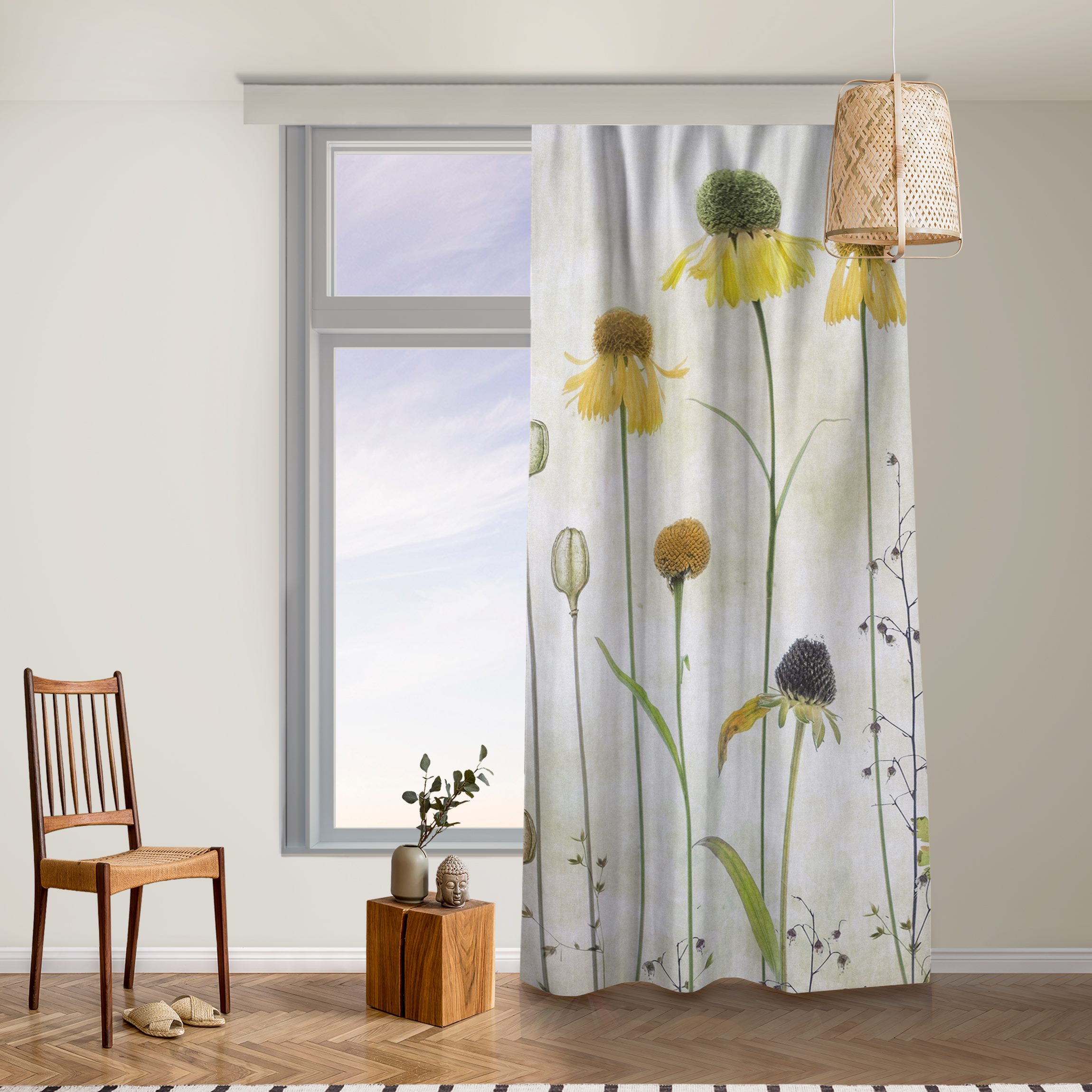 Vorhang Zarte Helenium Blüten