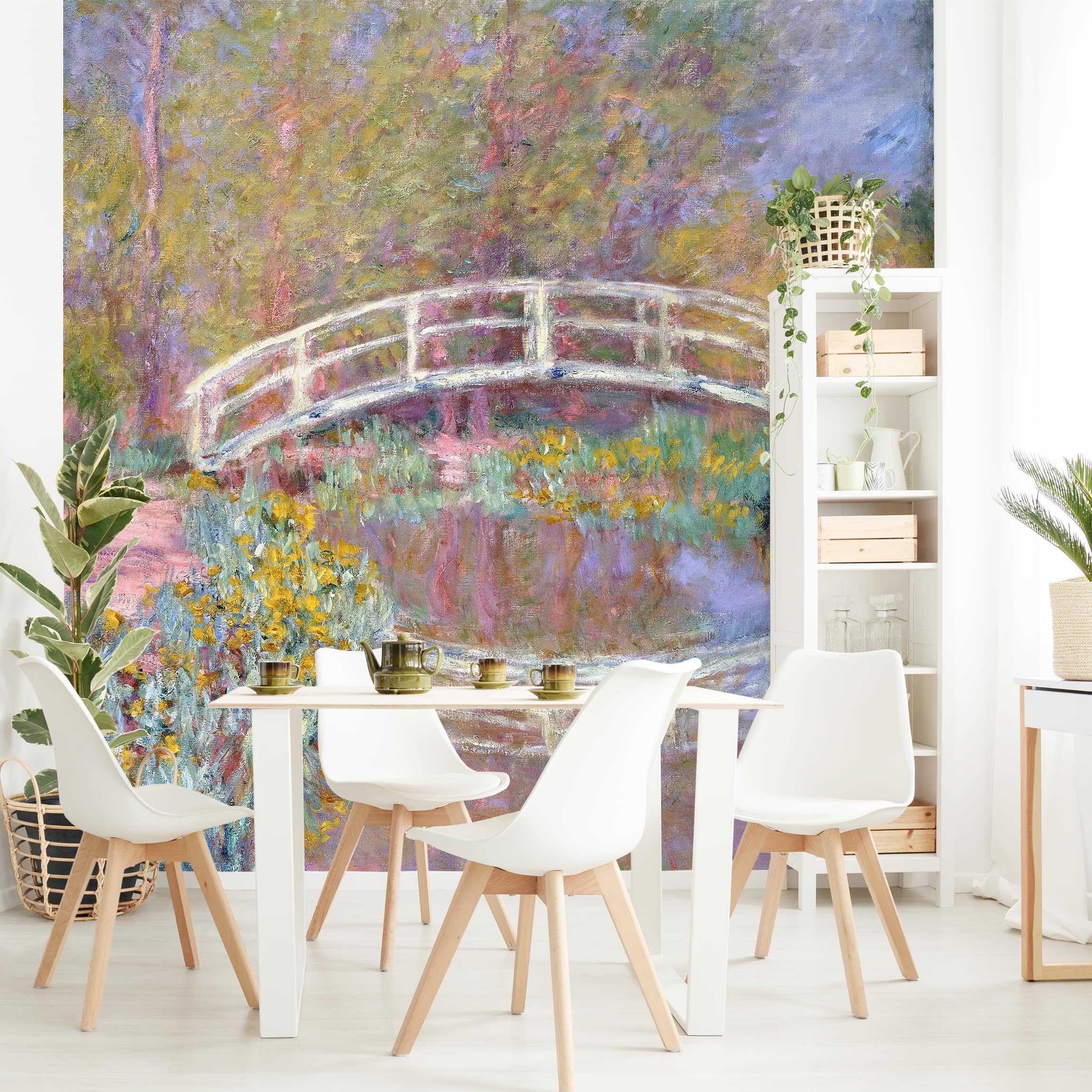 Fototapete Claude Monet - Brücke Monets Garten