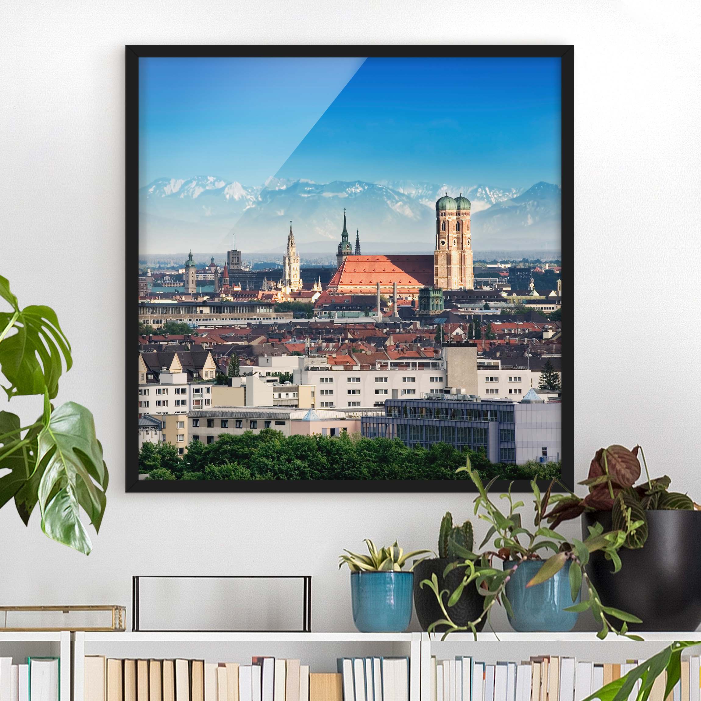 Bild mit Rahmen - Quadrat München