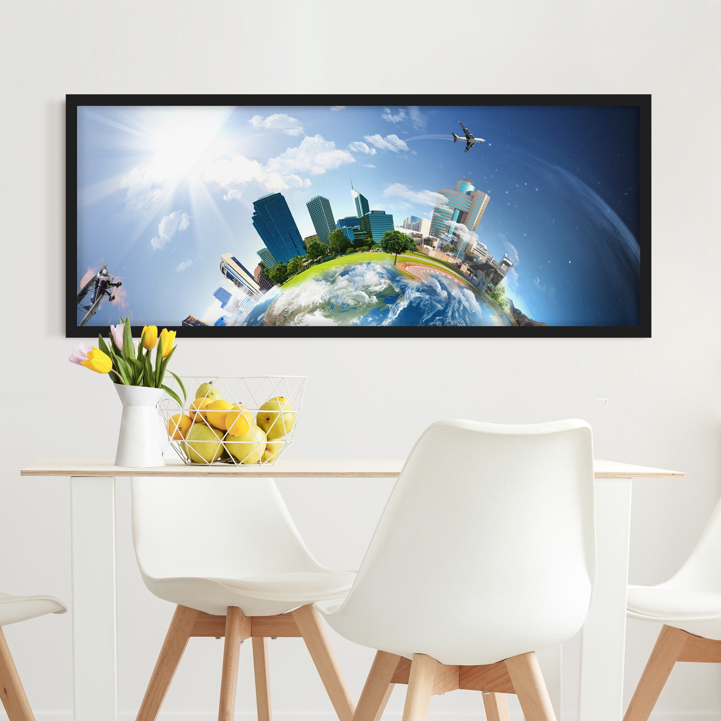 Architektur & Skyline Bild mit Rahmen Reise um die Welt