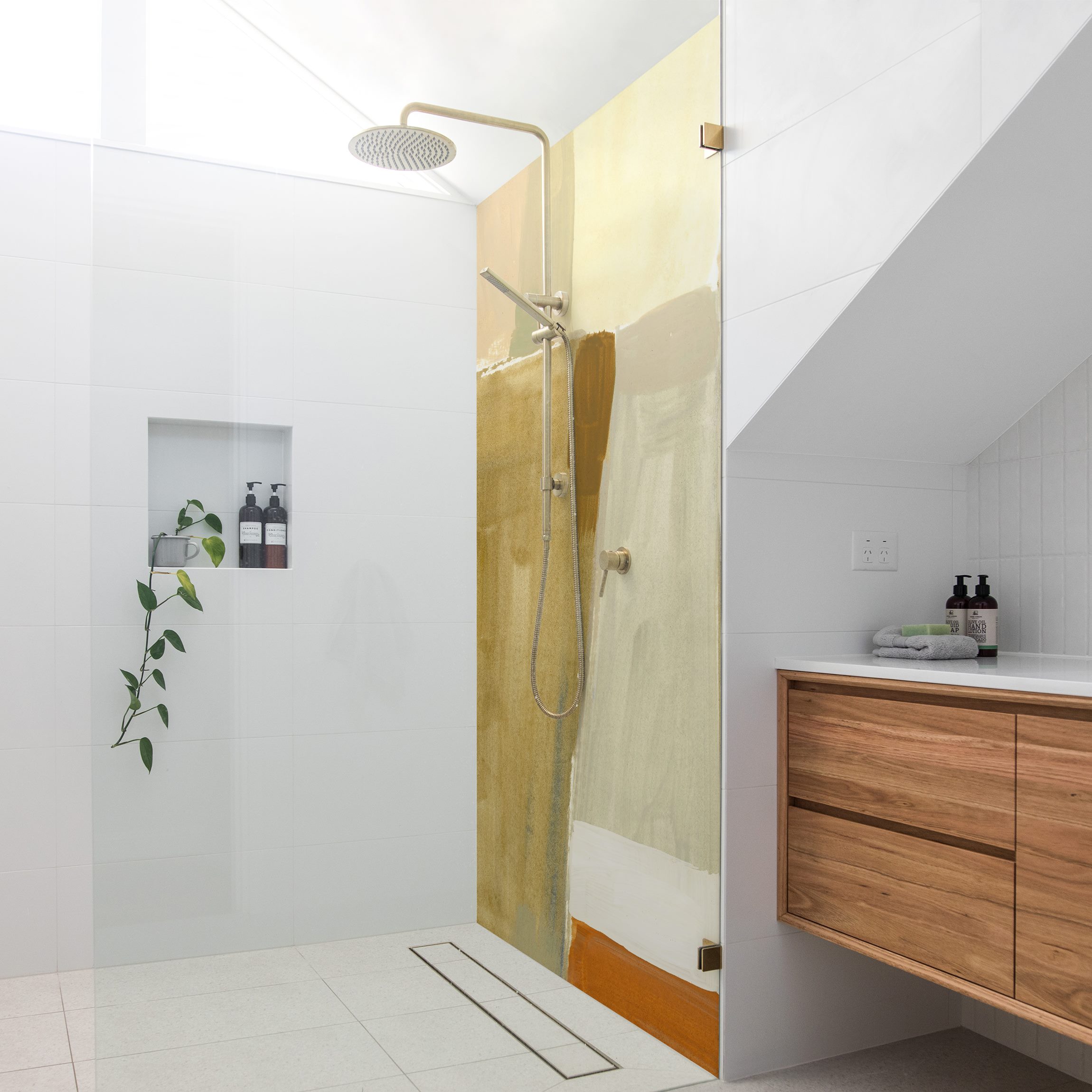 Duschrückwand Balkon in Italien