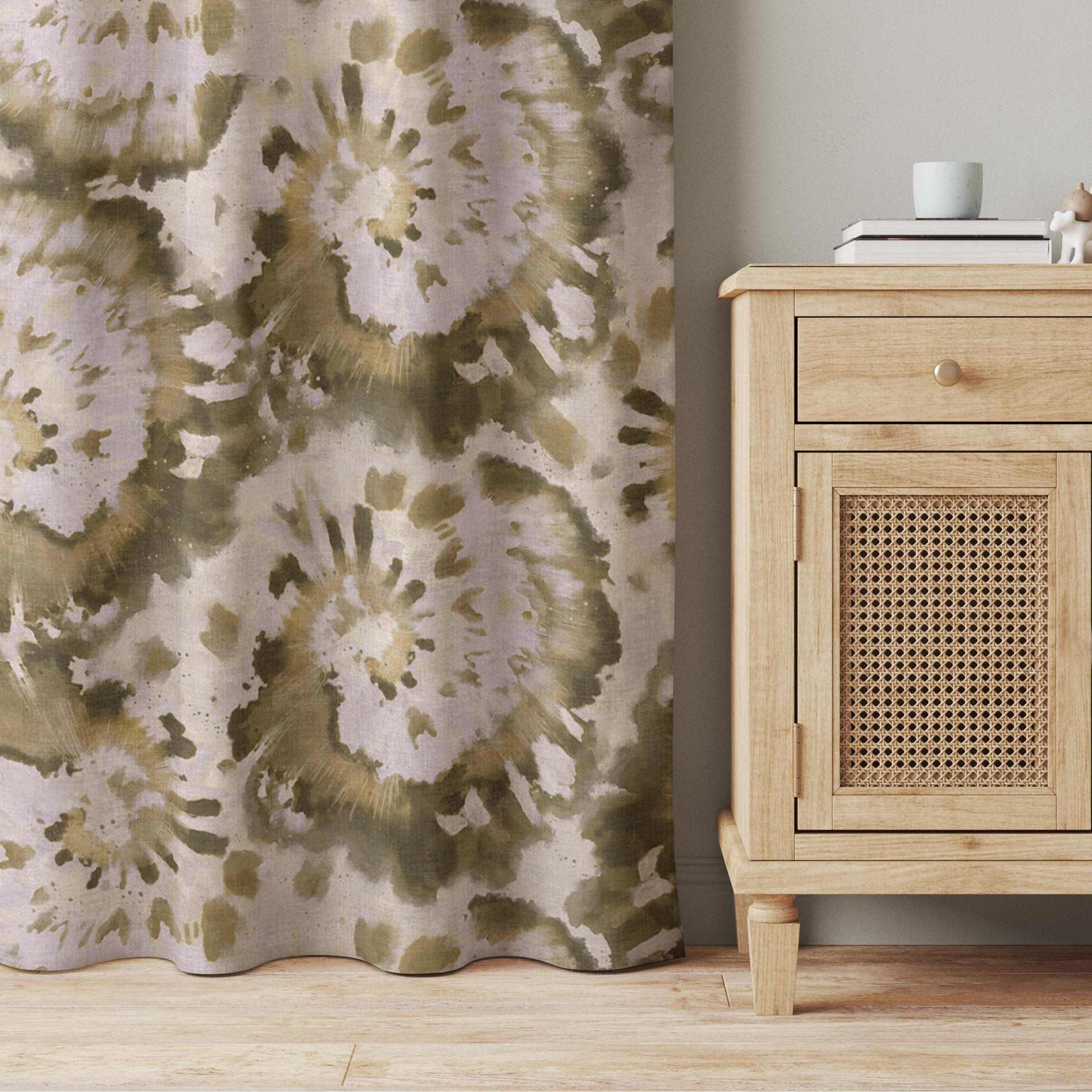 Vorhang Batik auf Leinwand Struktur