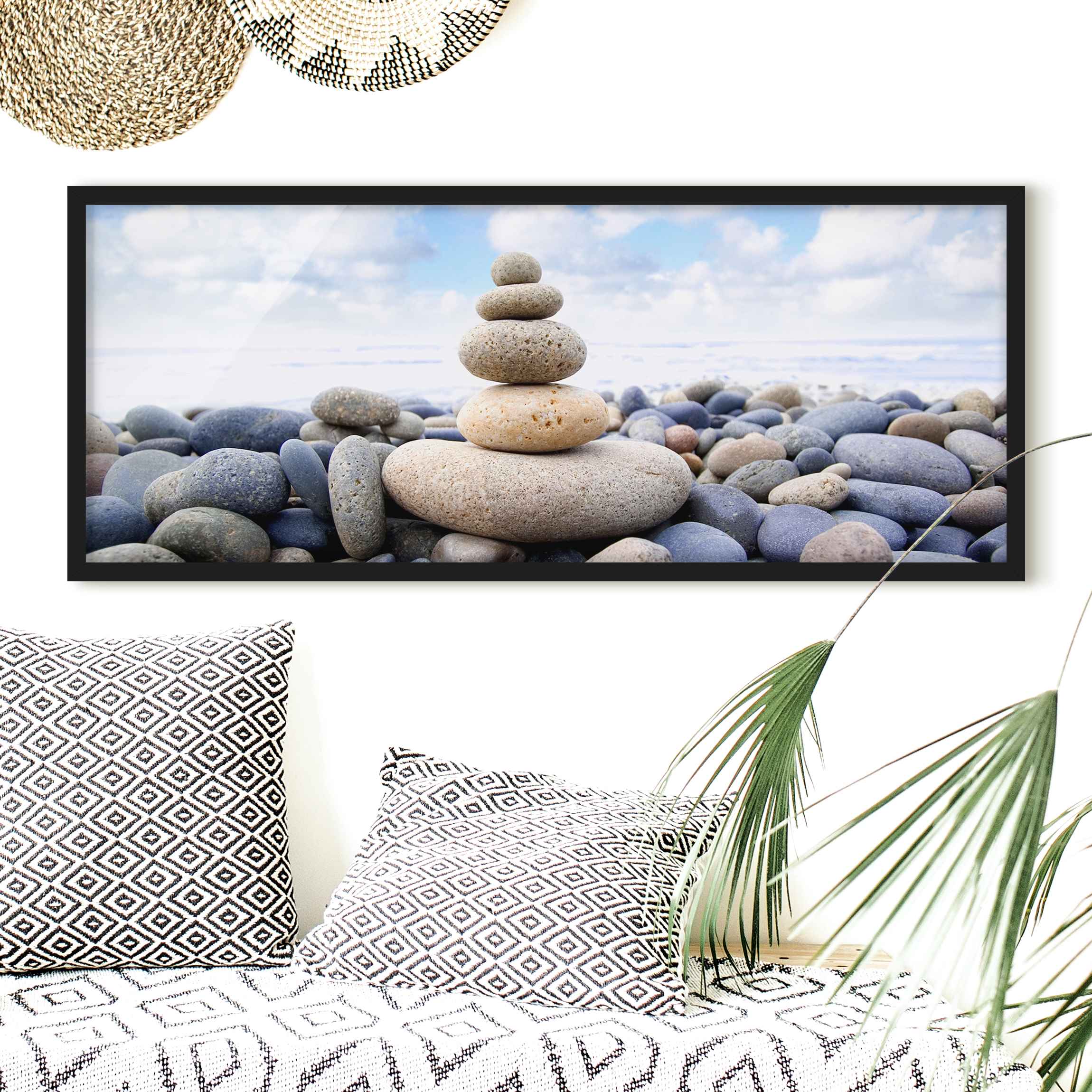 Bild mit Rahmen - Panorama Garten Eden