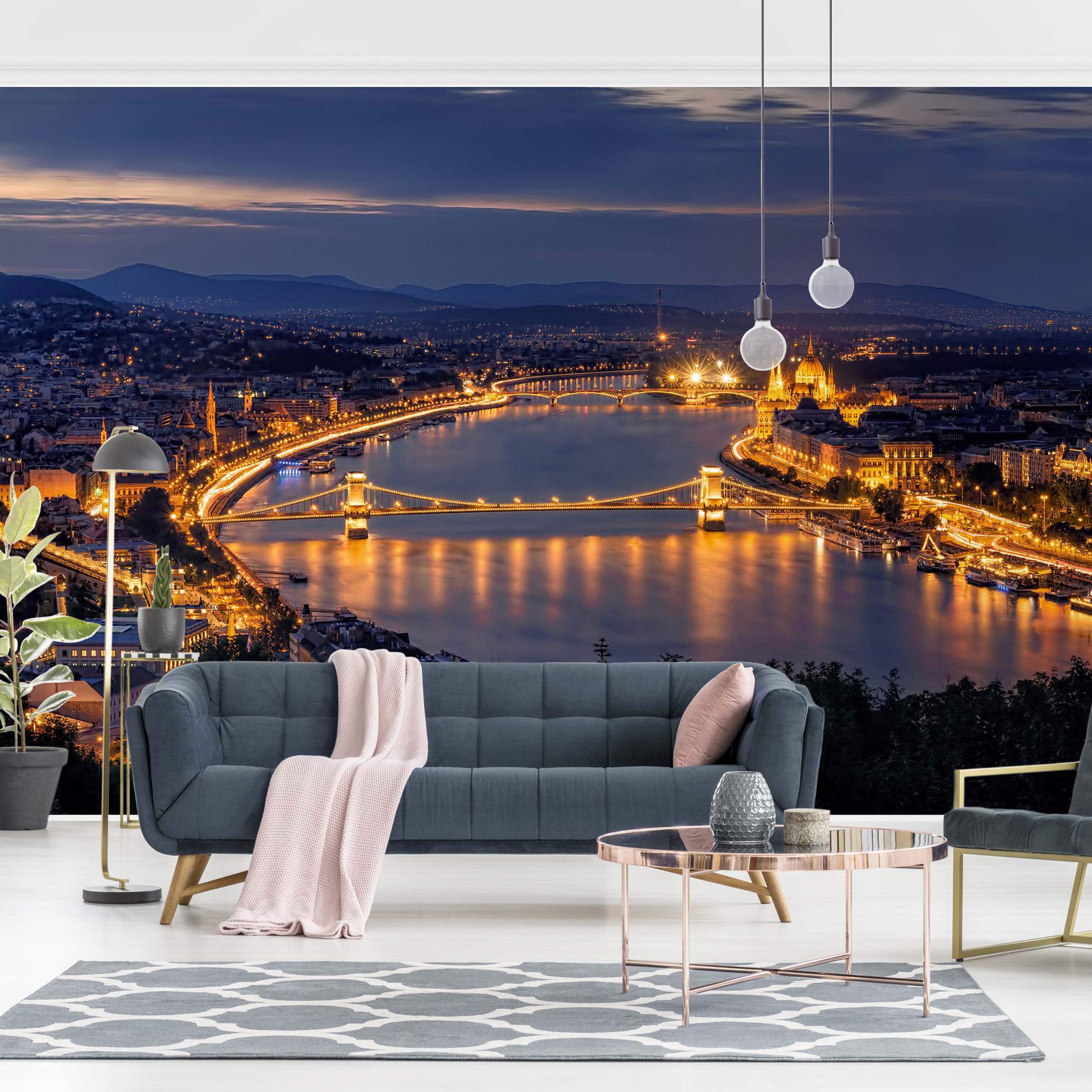Fototapete Blick über Budapest