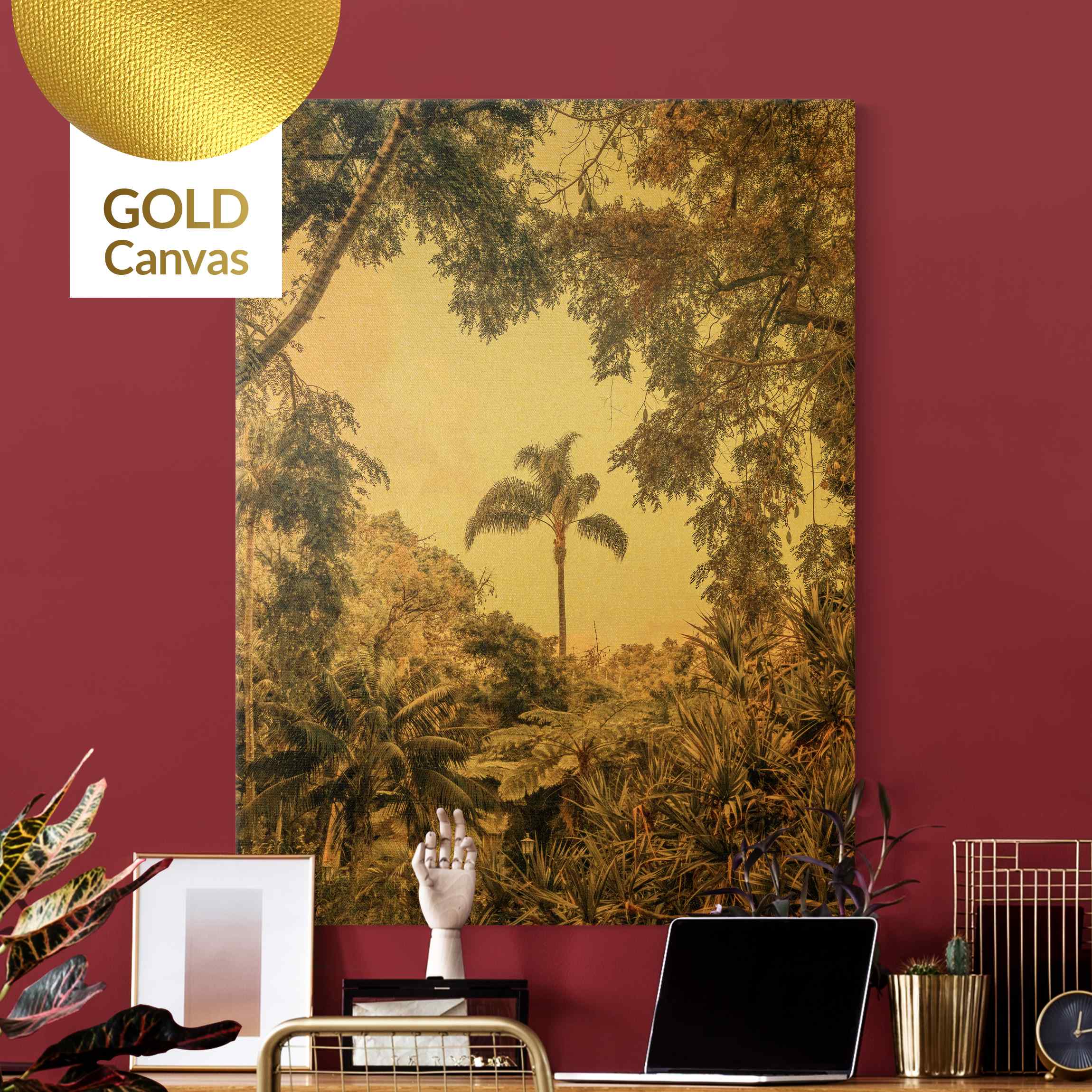 Leinwandbild Gold Garten auf Madeira
