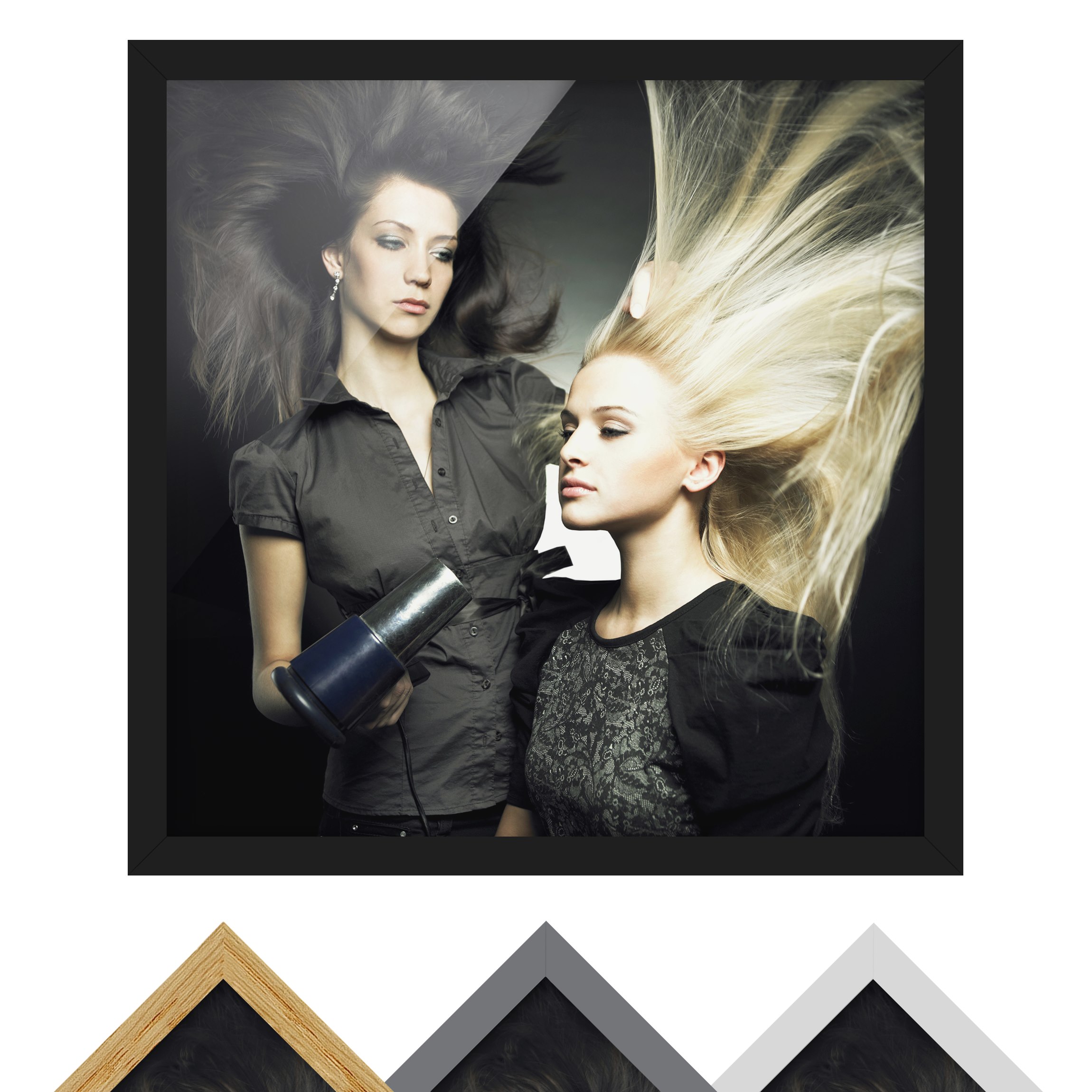 Bild mit Rahmen - Quadrat Beauty Salon