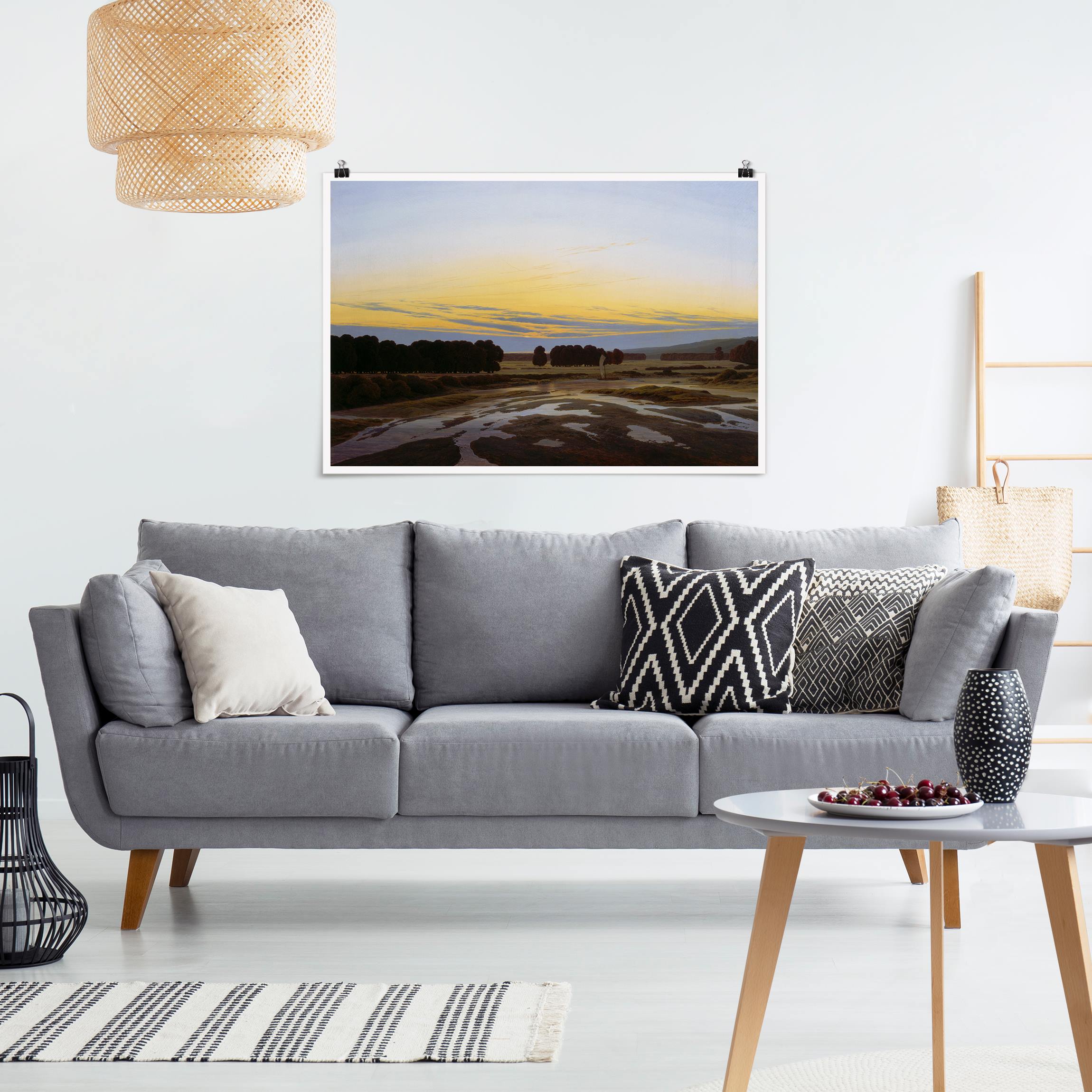 Poster - Querformat Caspar David Friedrich - Das grosse Gehege