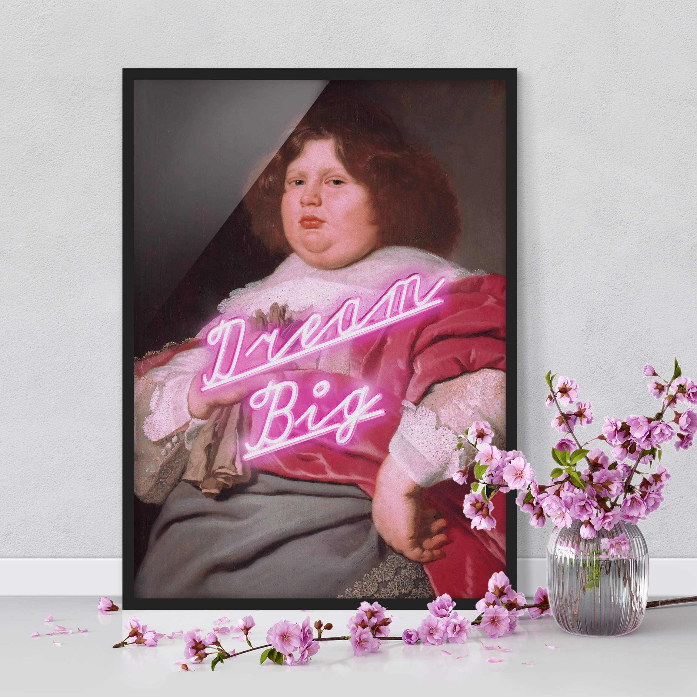 Bild mit Rahmen Gemälde Dream Big