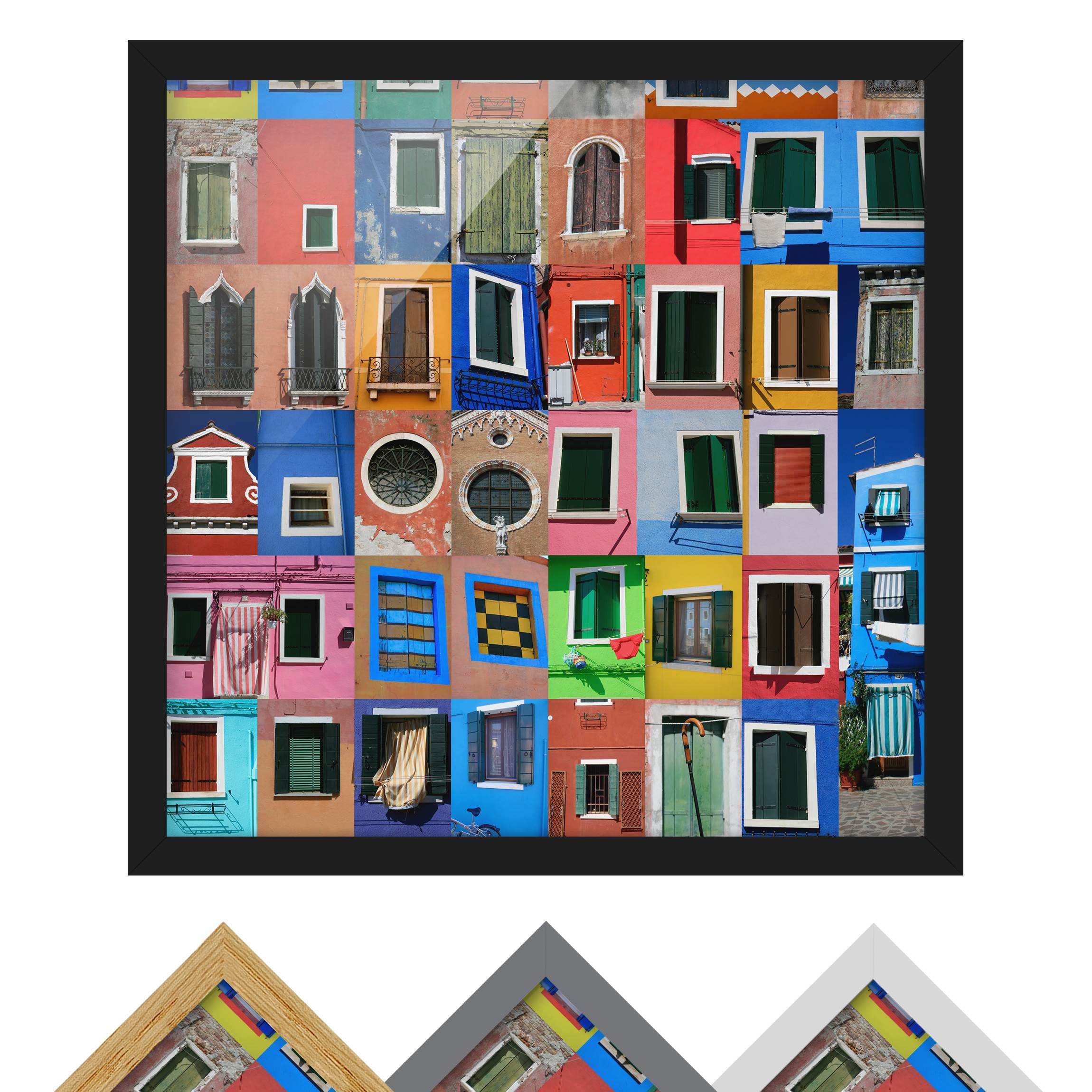 Architektur & Skyline Bild mit Rahmen Fenster der Welt