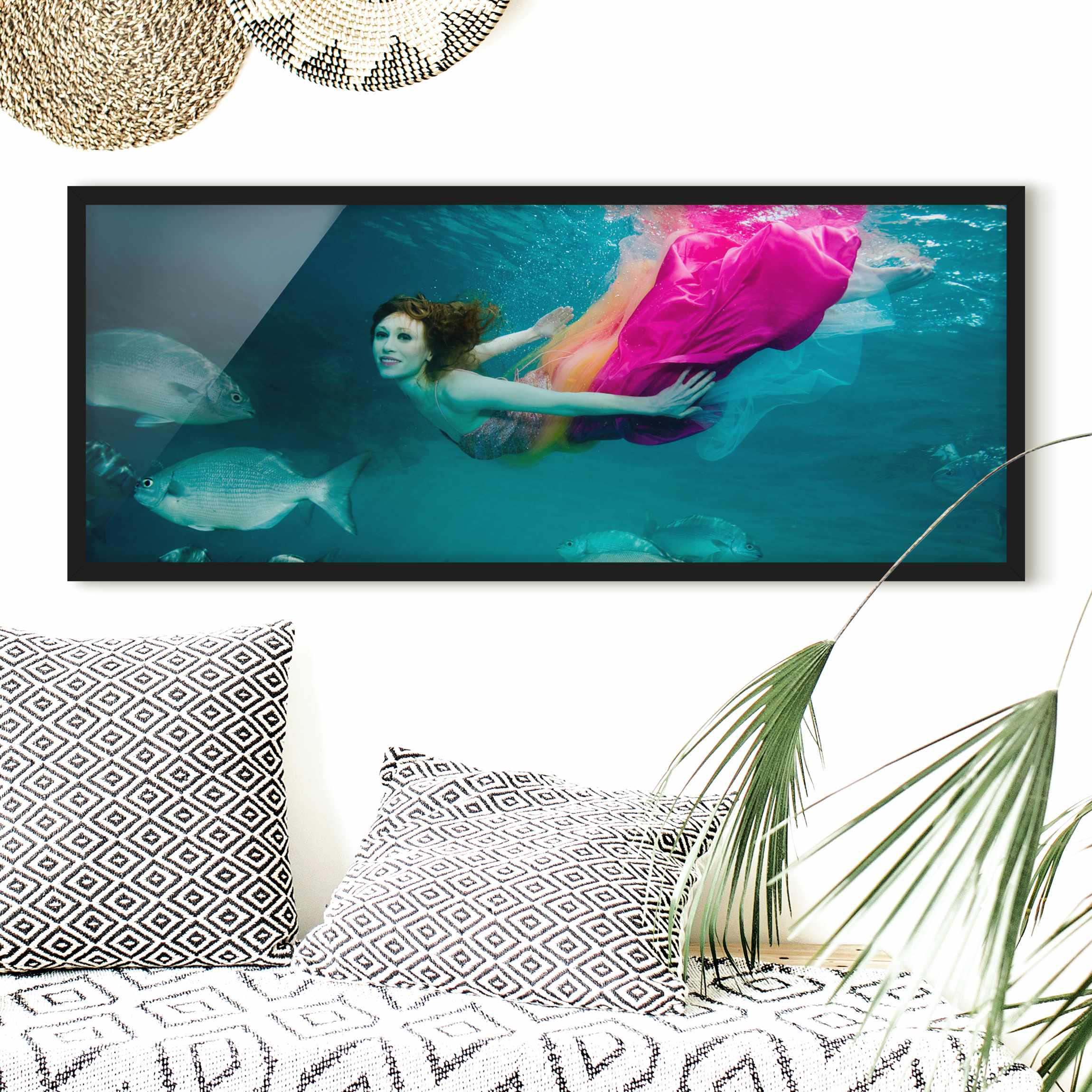 Bild mit Rahmen - Panorama Underwater Beauty