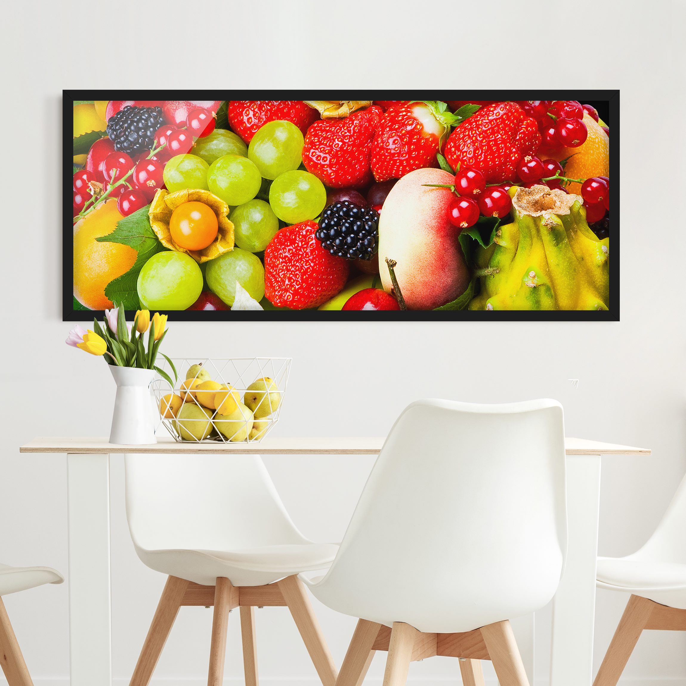 Küchenbild mit Rahmen Fruit Basket