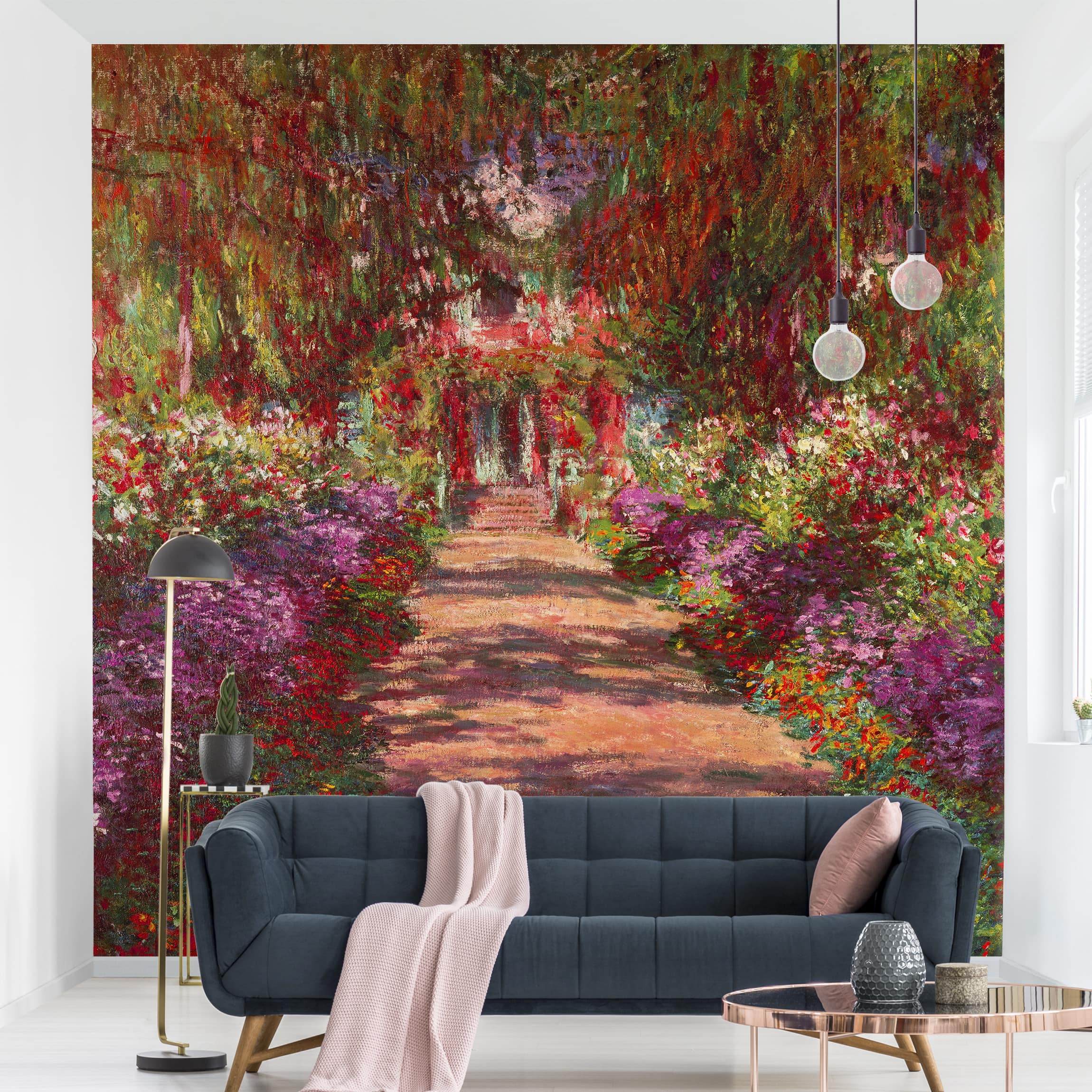 Fototapete Claude Monet - Weg in Monets Garten in Giverny