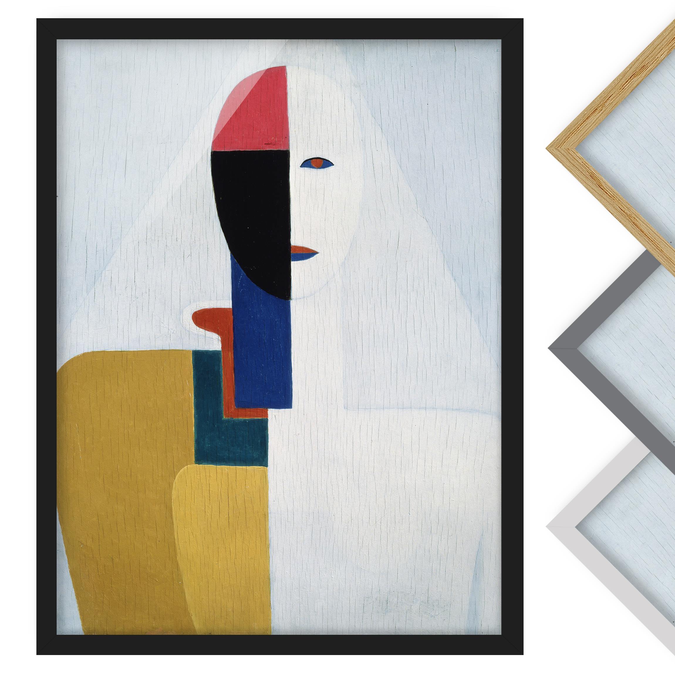 Kunstdruck mit Rahmen Kasimir Malewitsch - Weiblicher Torso I