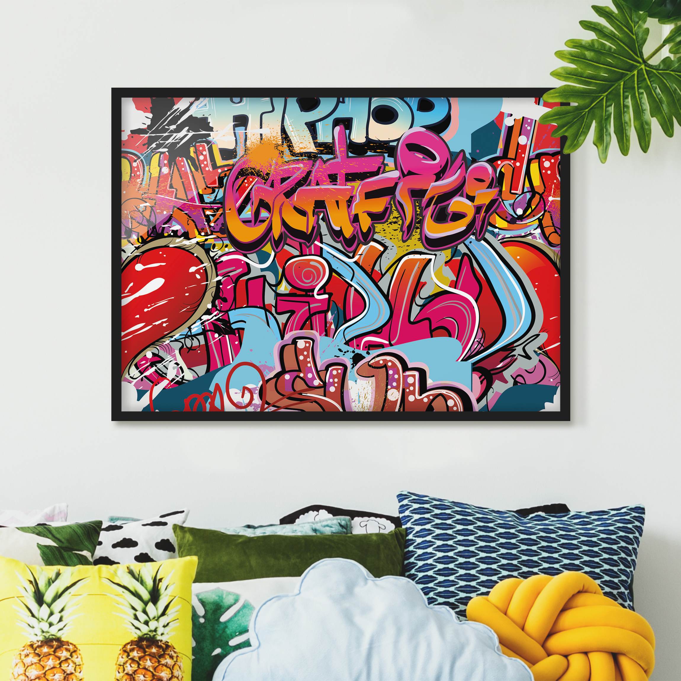 Bild mit Rahmen HipHop Graffiti