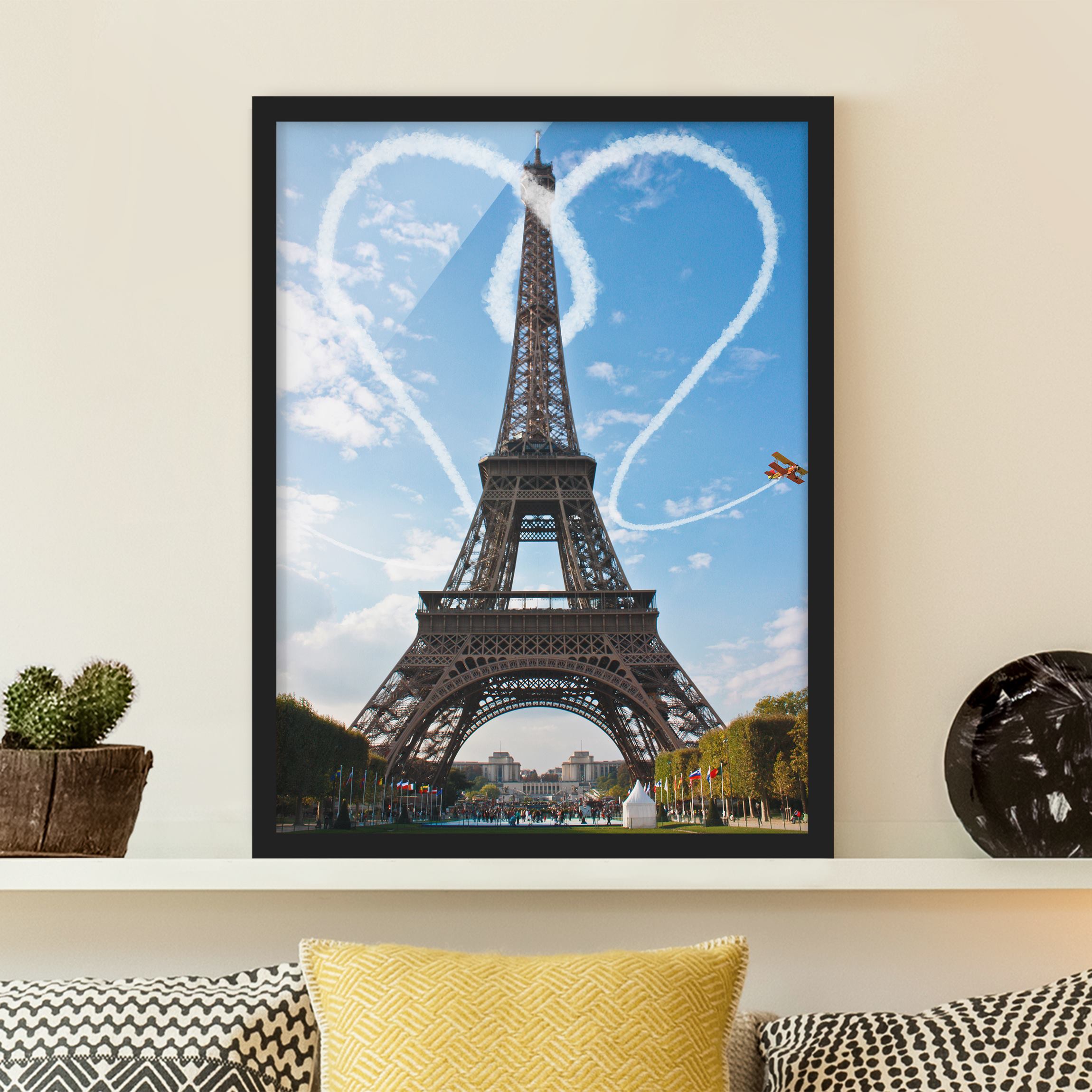 Architektur & Skyline Bild mit Rahmen Paris - City of Love