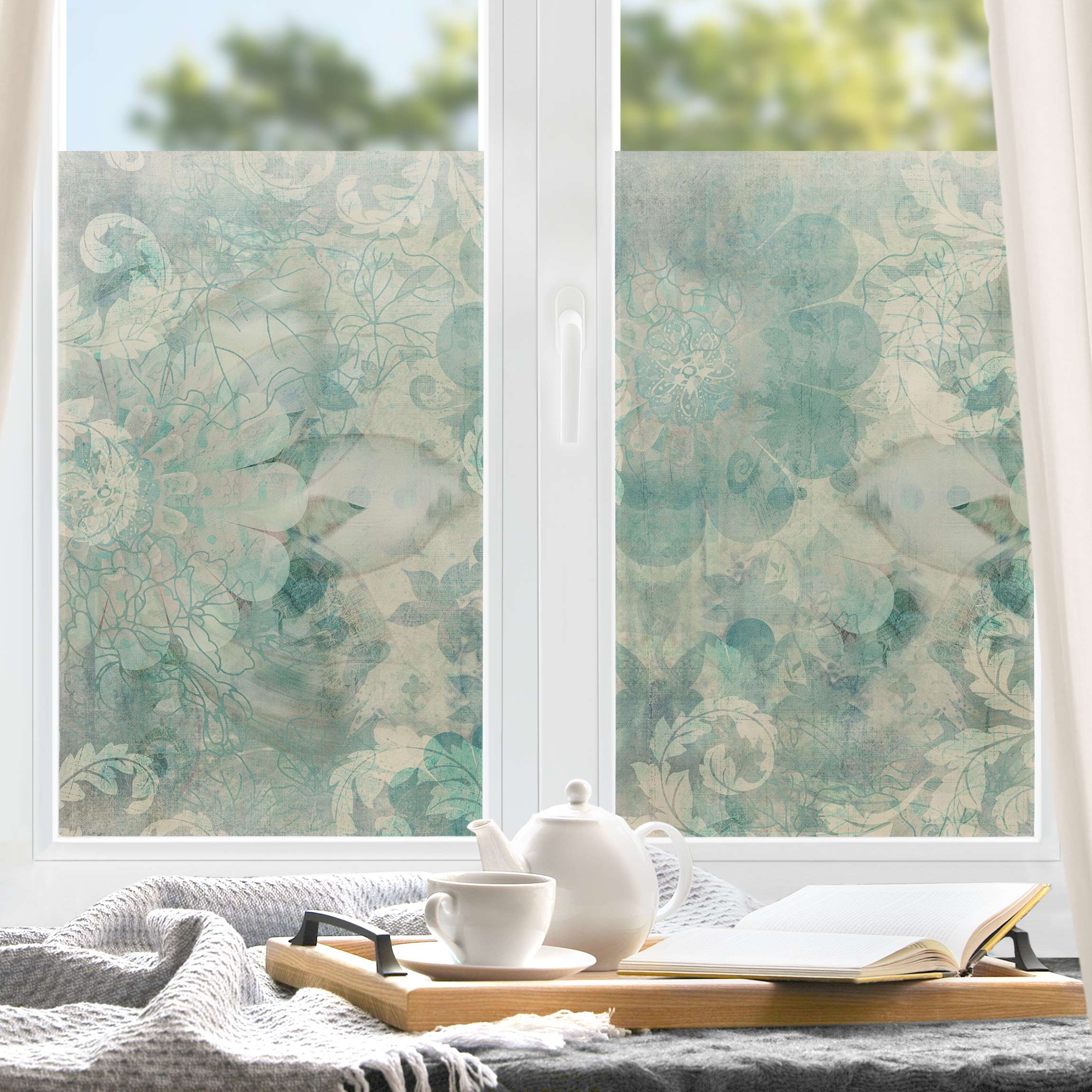 Fensterfolie Eisblumen