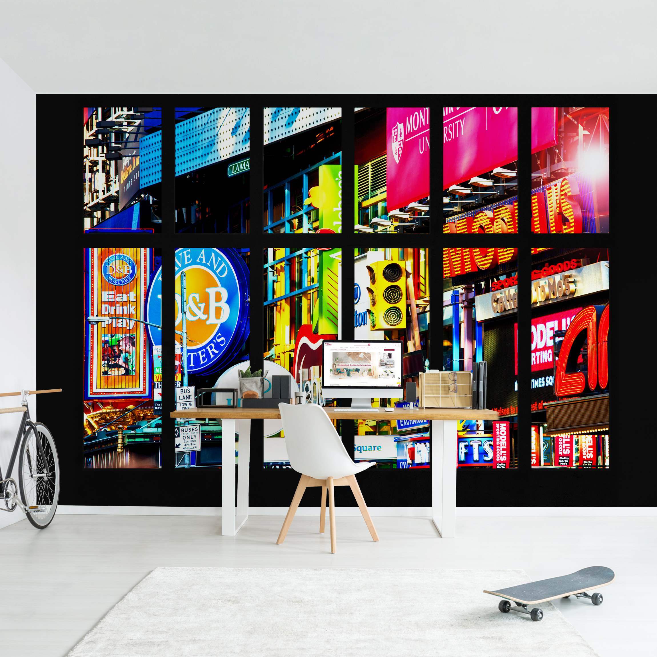 Fototapete Fenster Times Square New York
