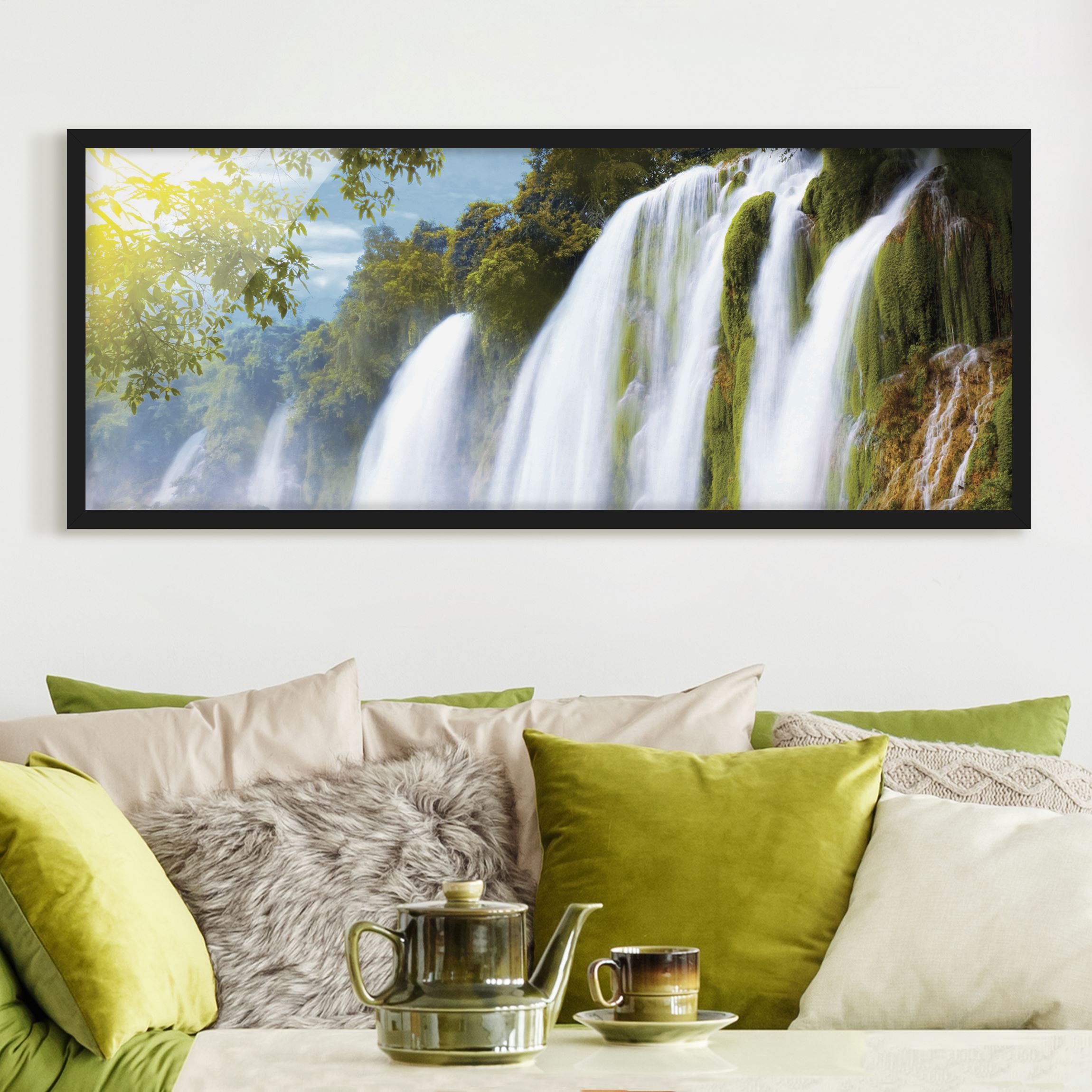 Bild mit Rahmen - Panorama Amazon Waters