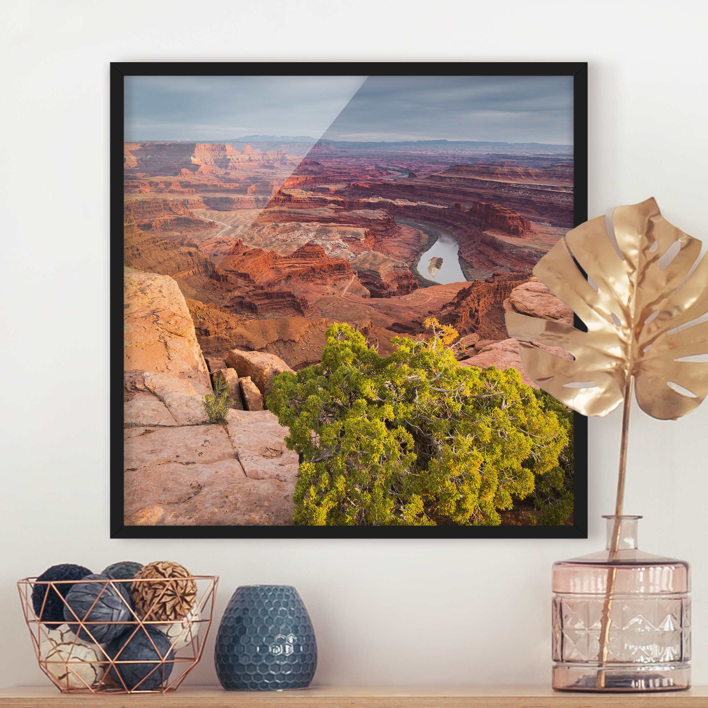 Bild mit Rahmen - Quadrat Dead Horse Point Canyonlands National Park USA