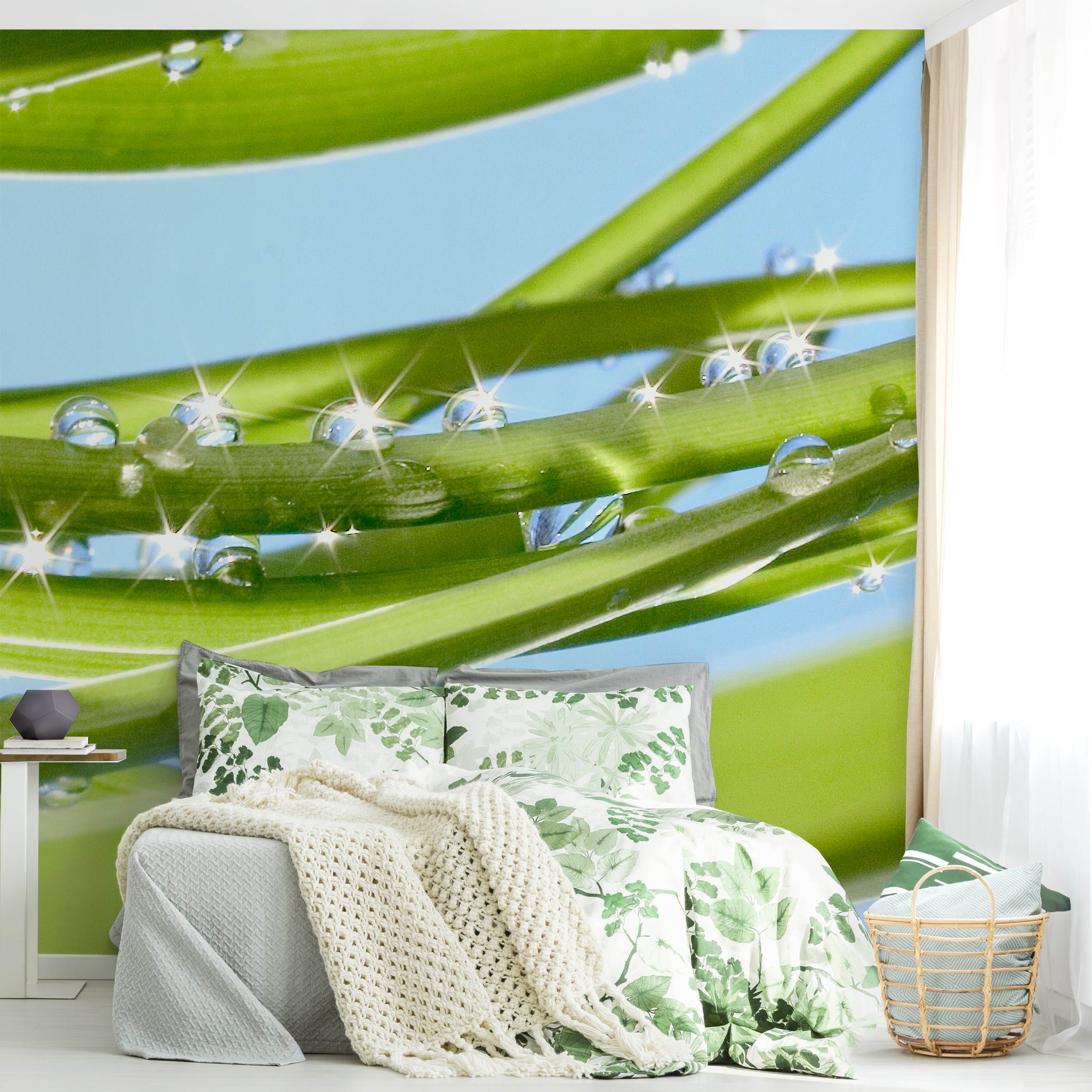 Fototapete Blumen Fresh Green