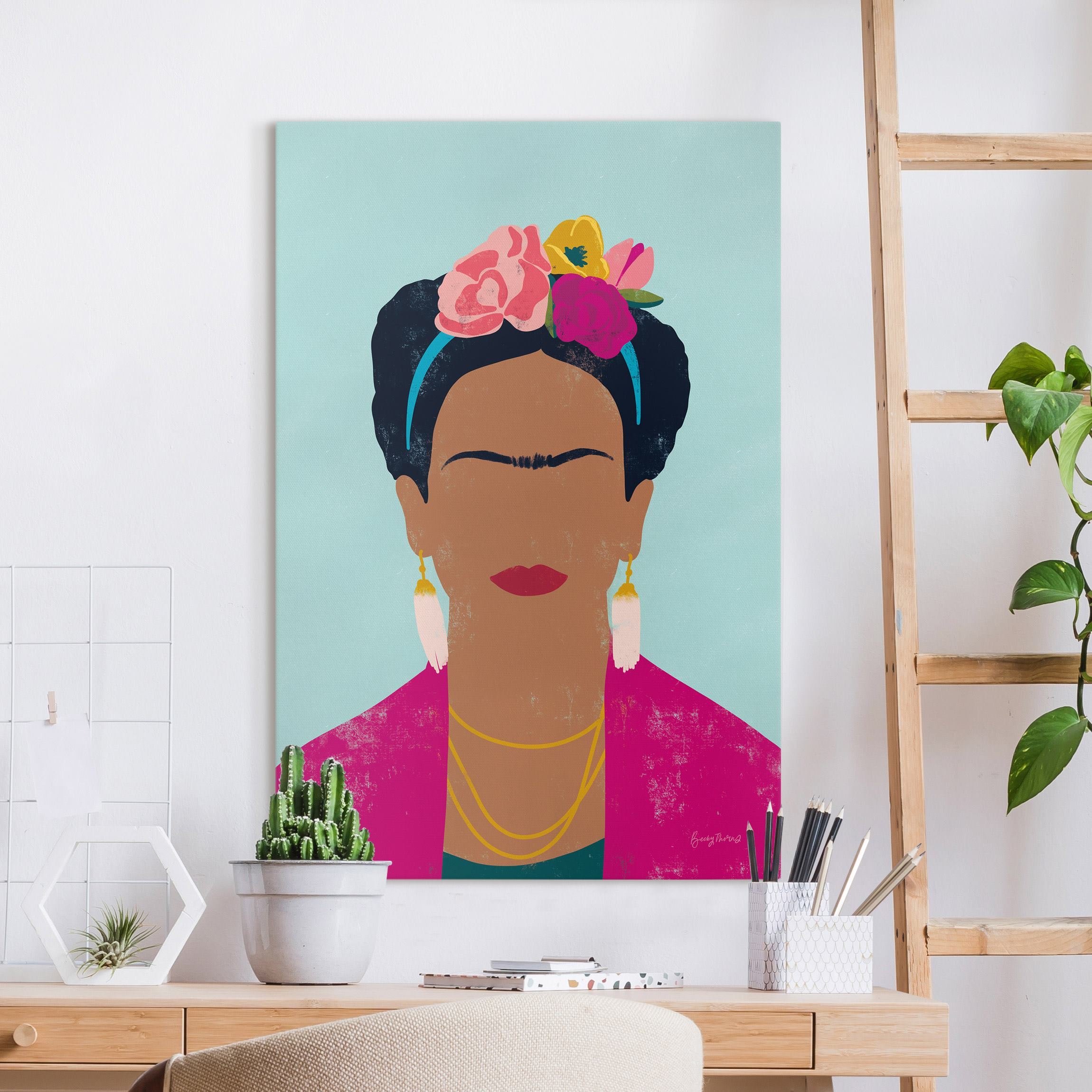 Leinwandbild Frida Collage