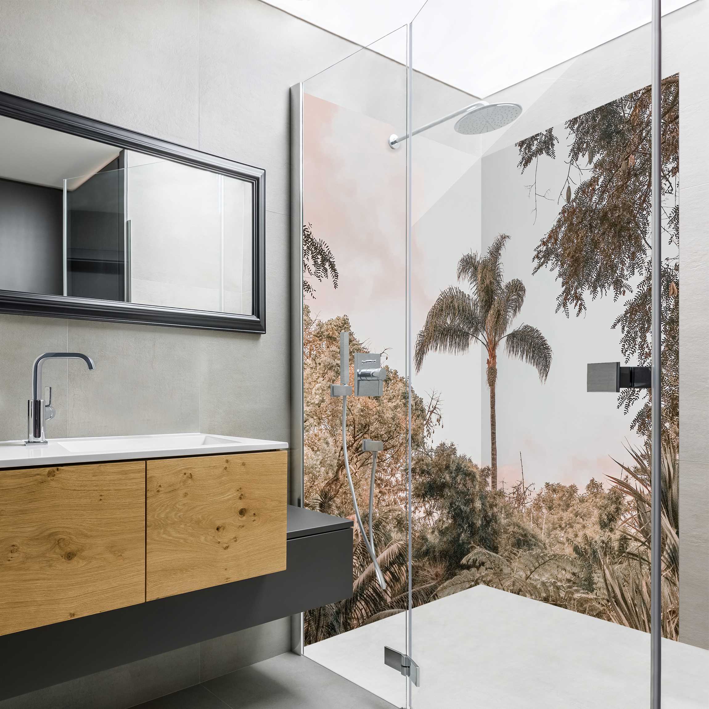 Duschrückwand Garten auf Madeira