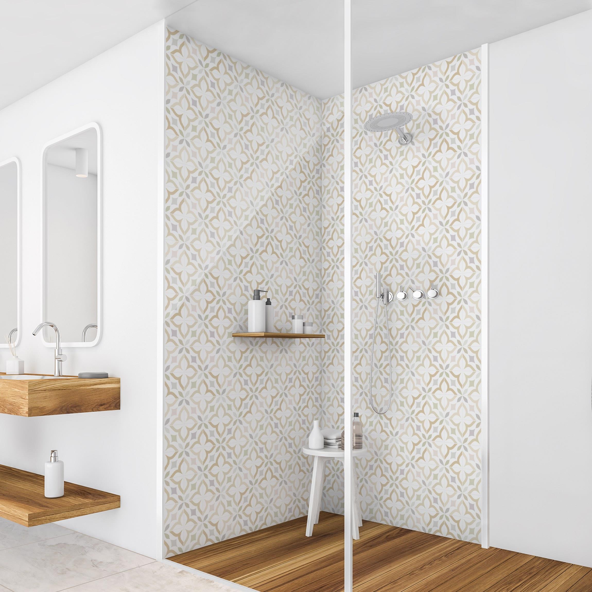 Duschrückwand Geometrische Fliesen - Ancona