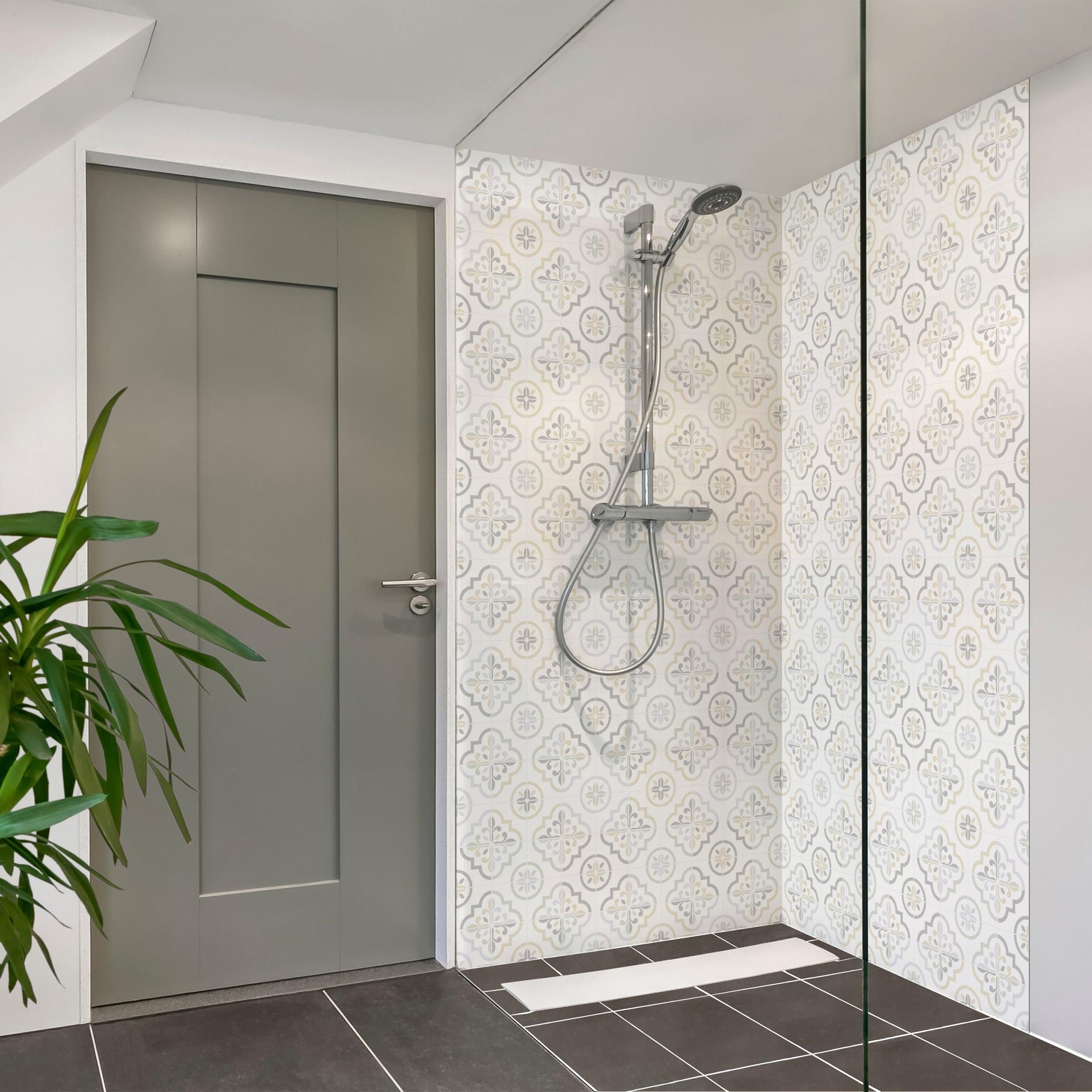 Duschrückwand Geometrische Fliesen - Asti