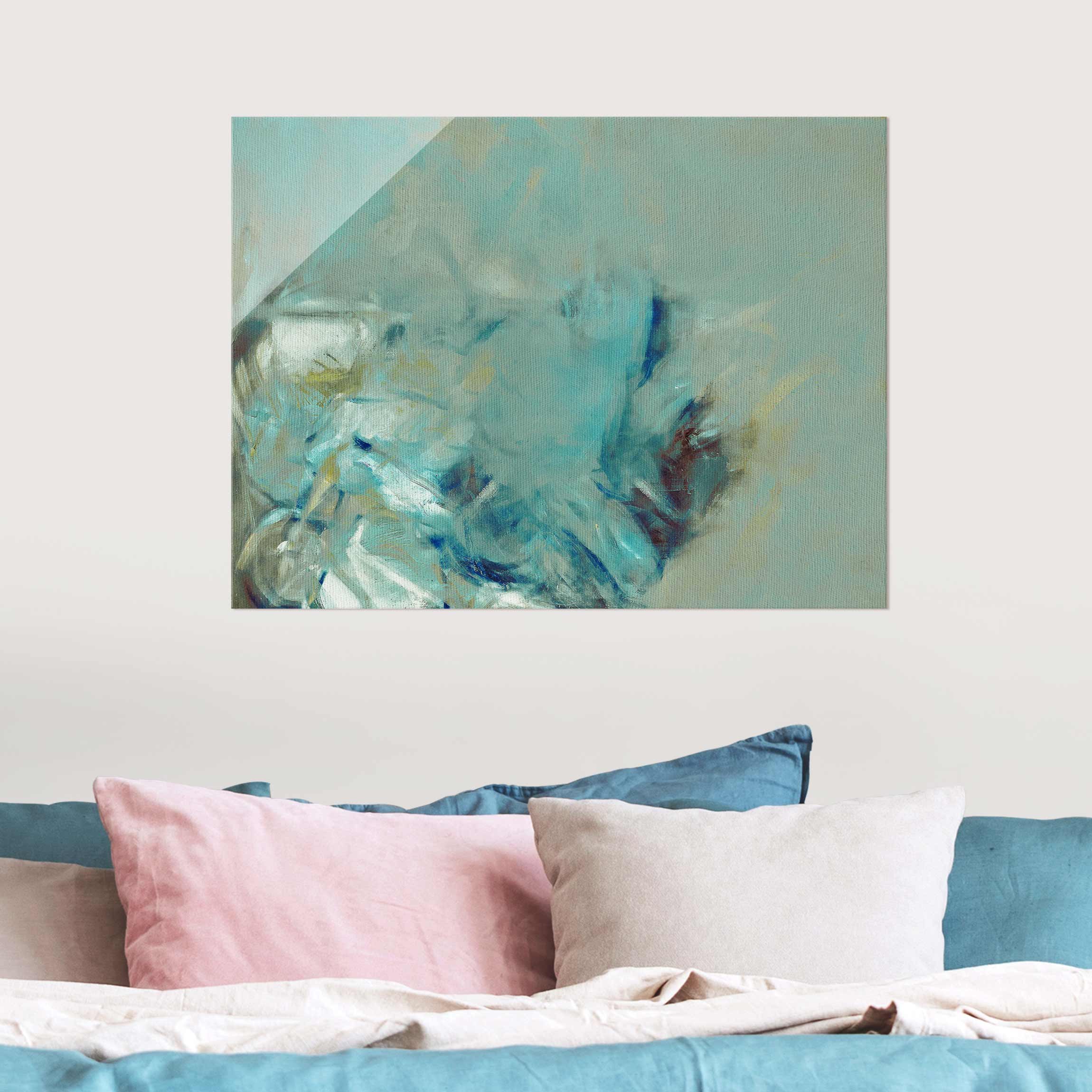 Glasbild Getarntes Motorrad