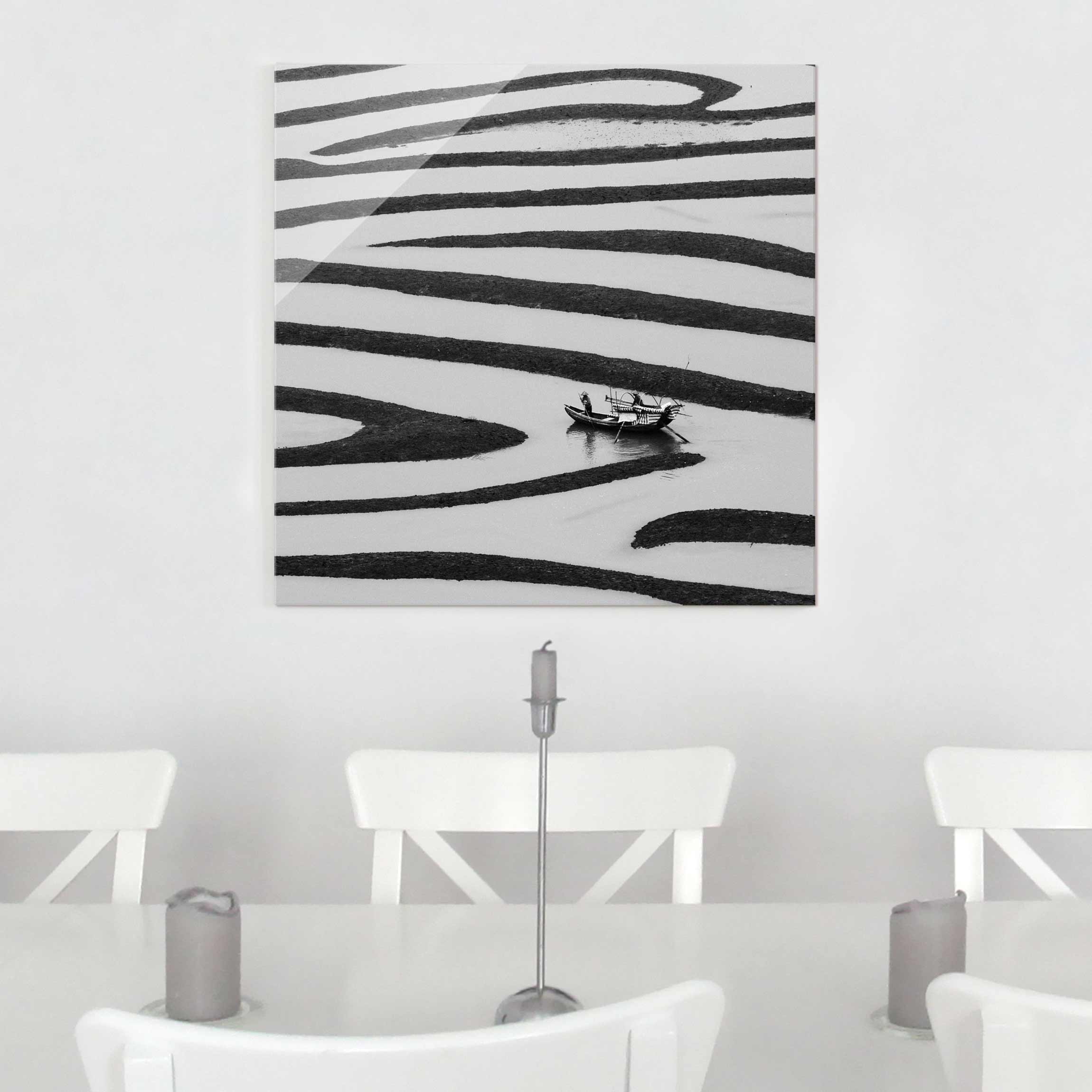 Glasbild - Quadrat Beauty of Simple Life