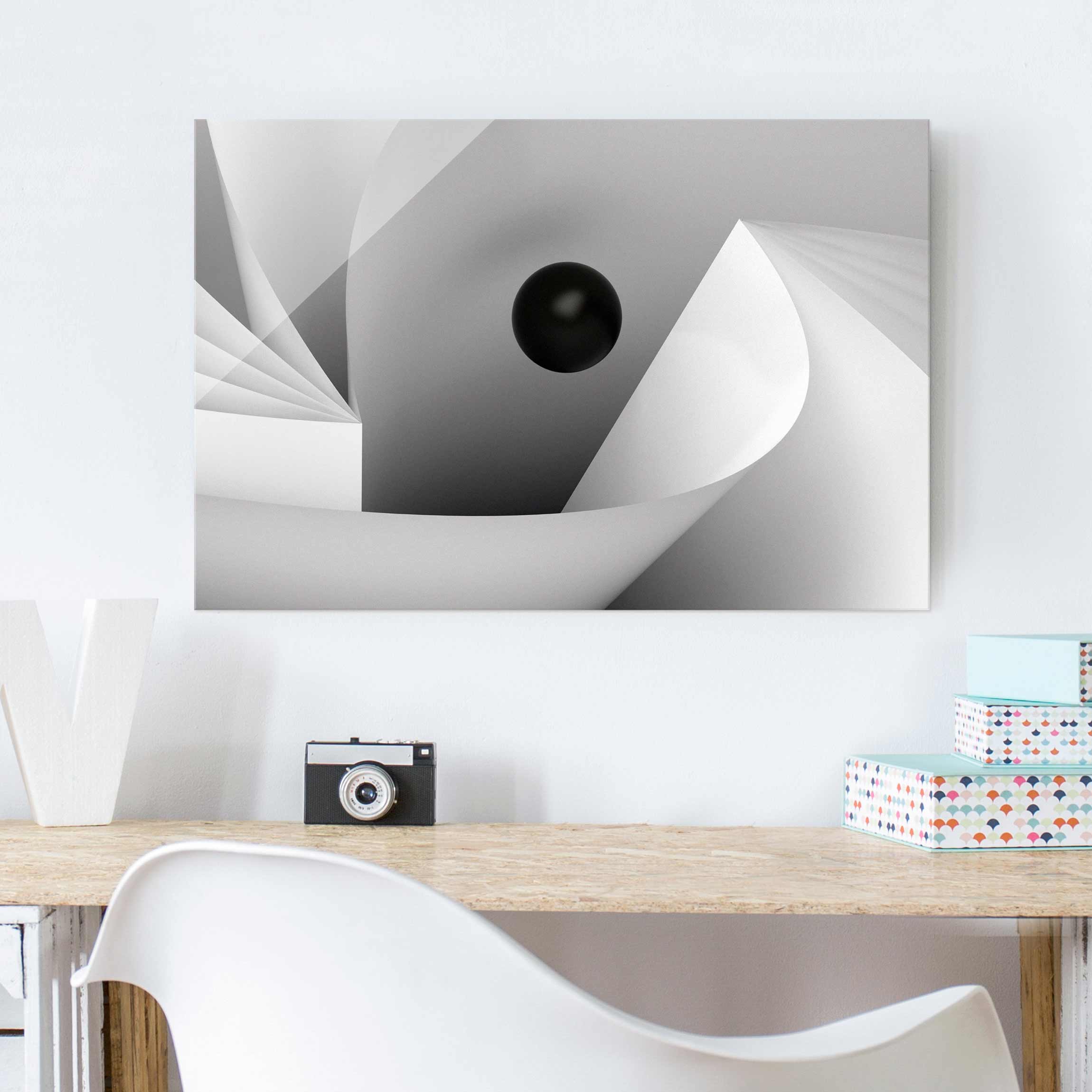 Glasbild - Querformat Big Eye