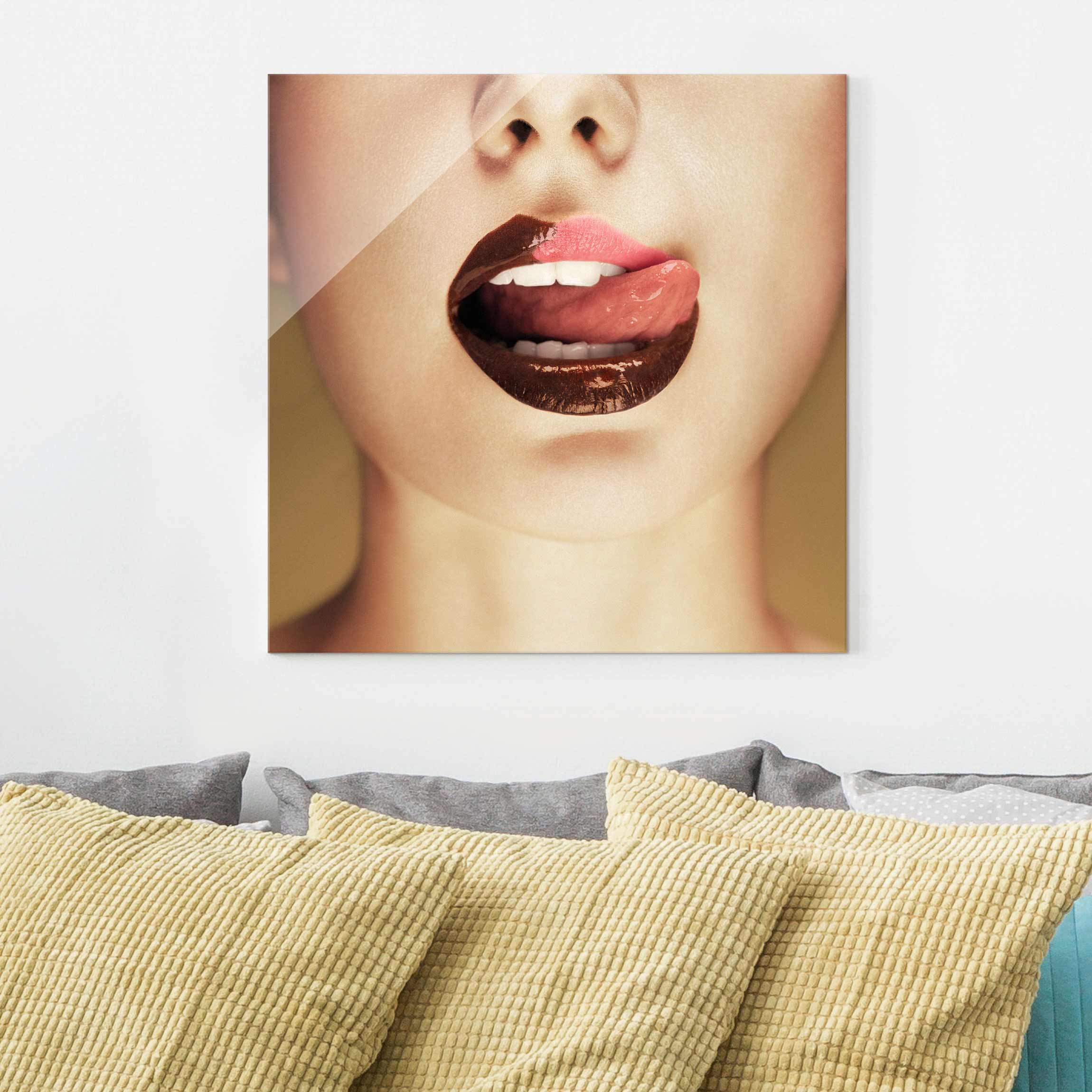 Glasbild Akt & Erotik Chocolate