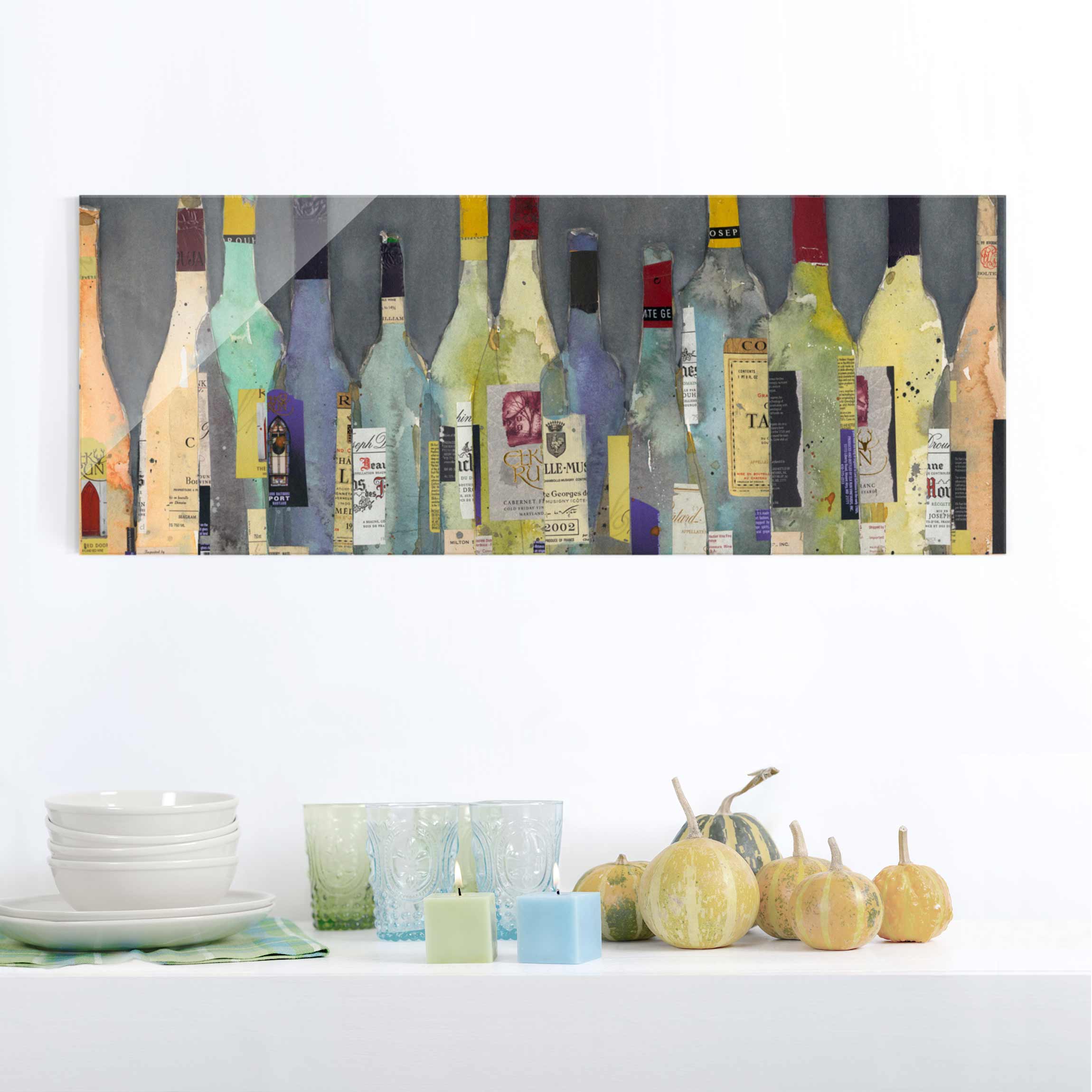 Glasbild - Panorama Entkorkt - Spirituosen