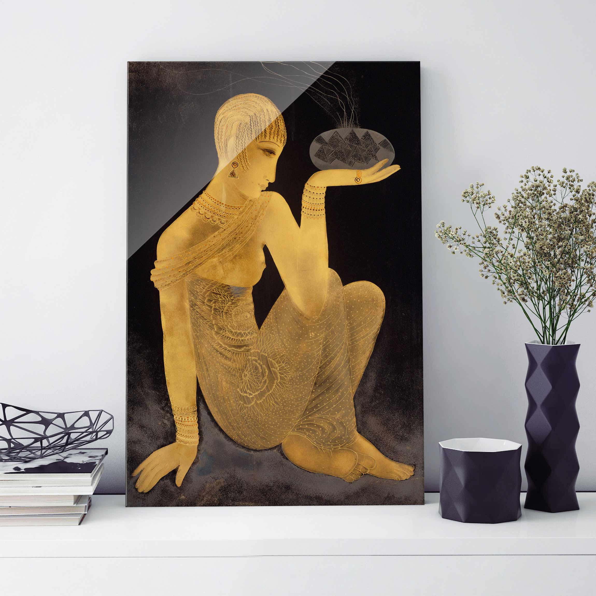 Glasbild - Hochformat Jean Dunand - Parfum