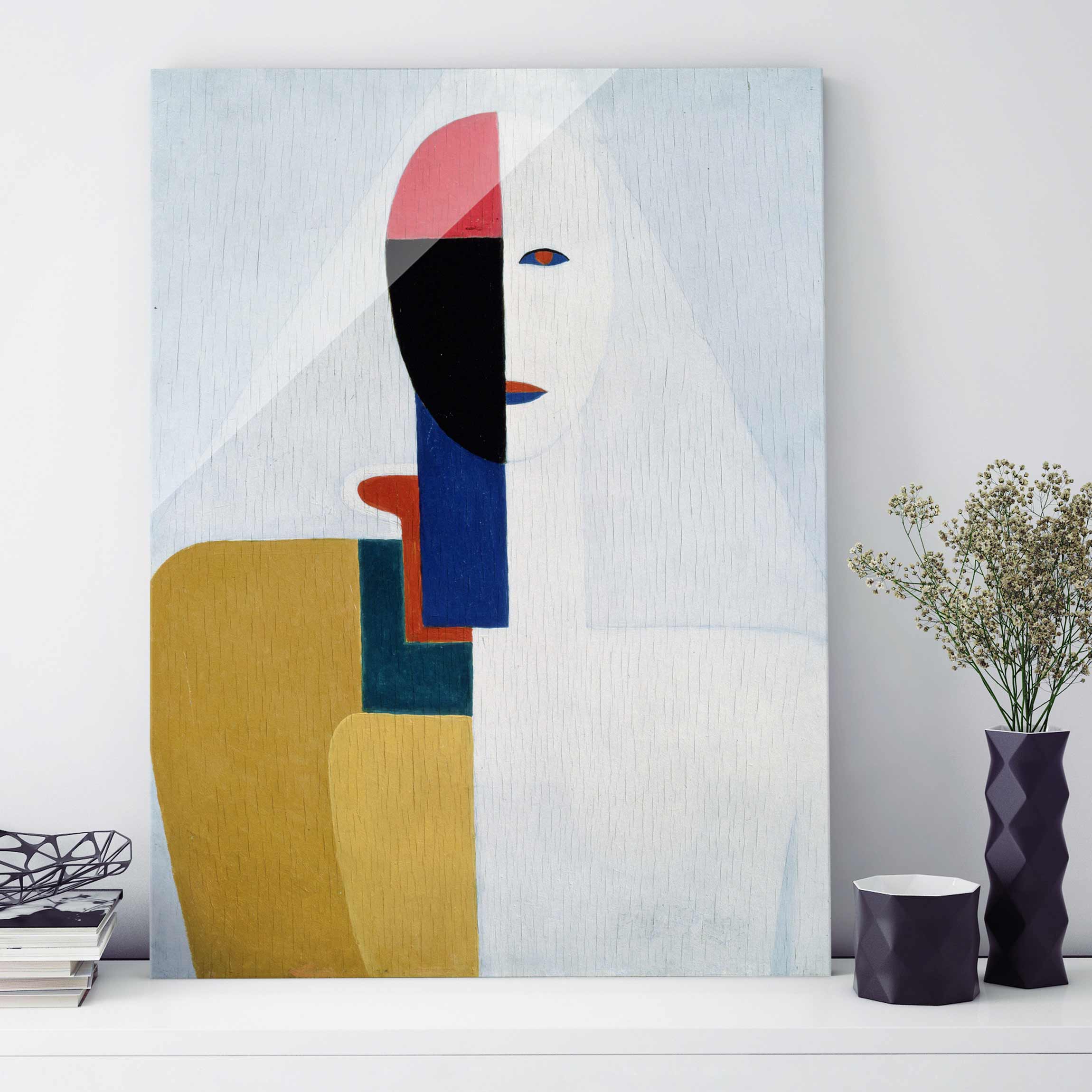 Glasbild Kunstdruck Kasimir Malewitsch - Weiblicher Torso I