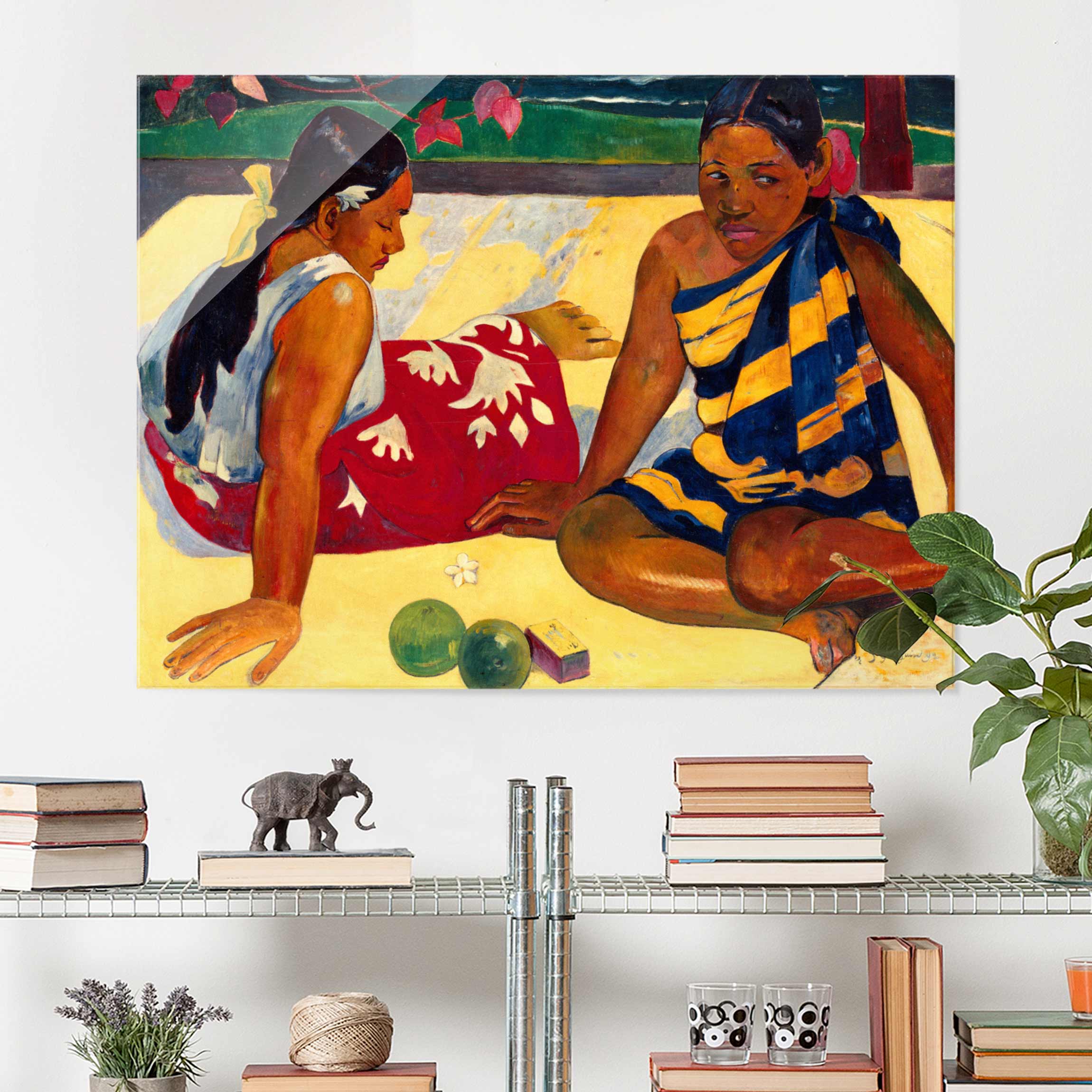 Glasbild Kunstdruck Paul Gauguin - Frauen von Tahiti