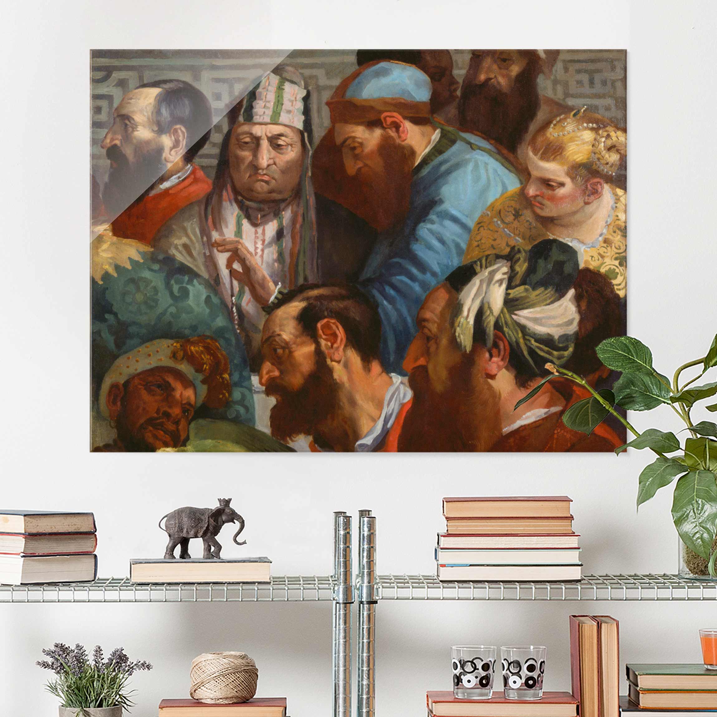 Glasbild - Querformat Théodore Géricault - Hochzeit von Kanaa