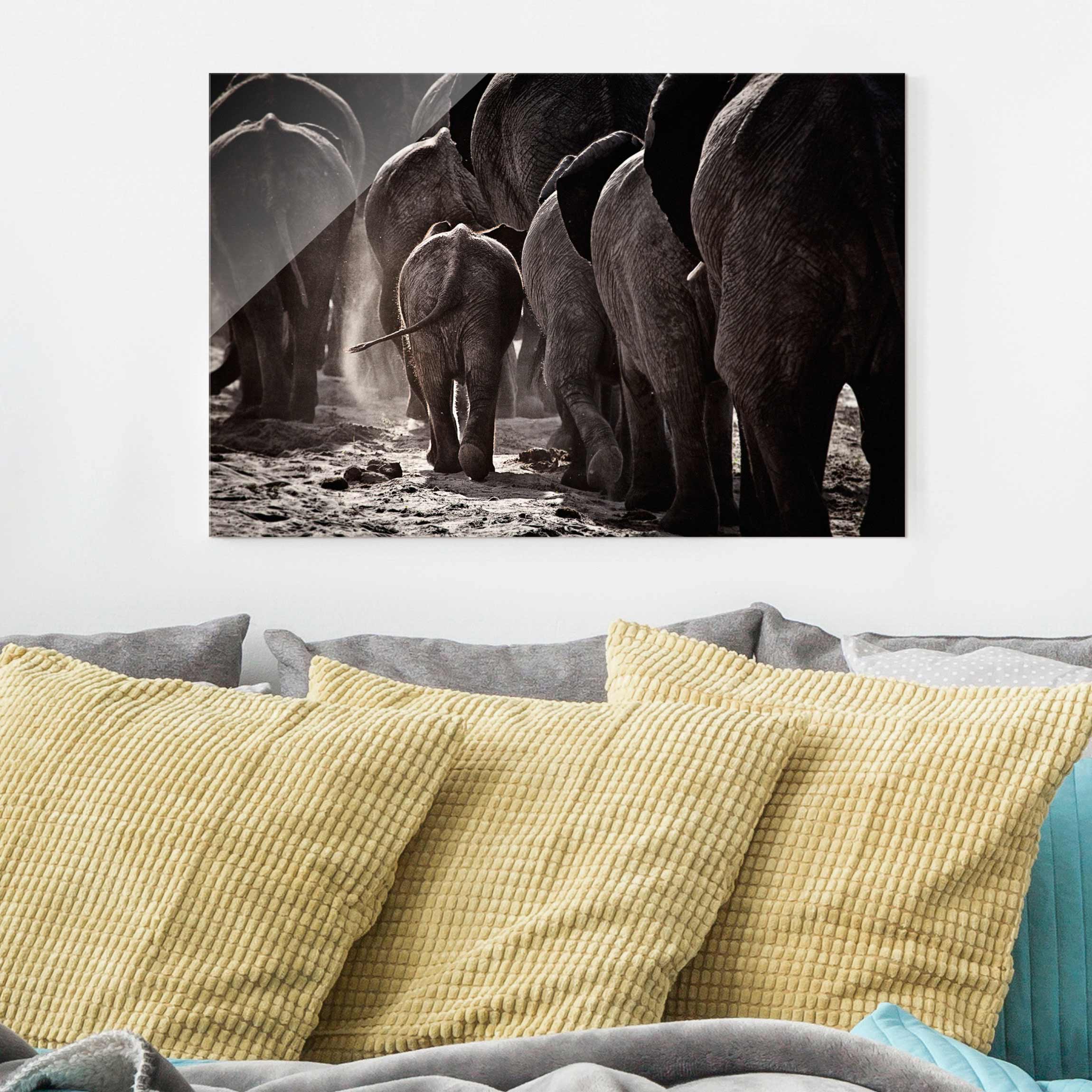 Glasbild - Querformat Nach Hause gehen