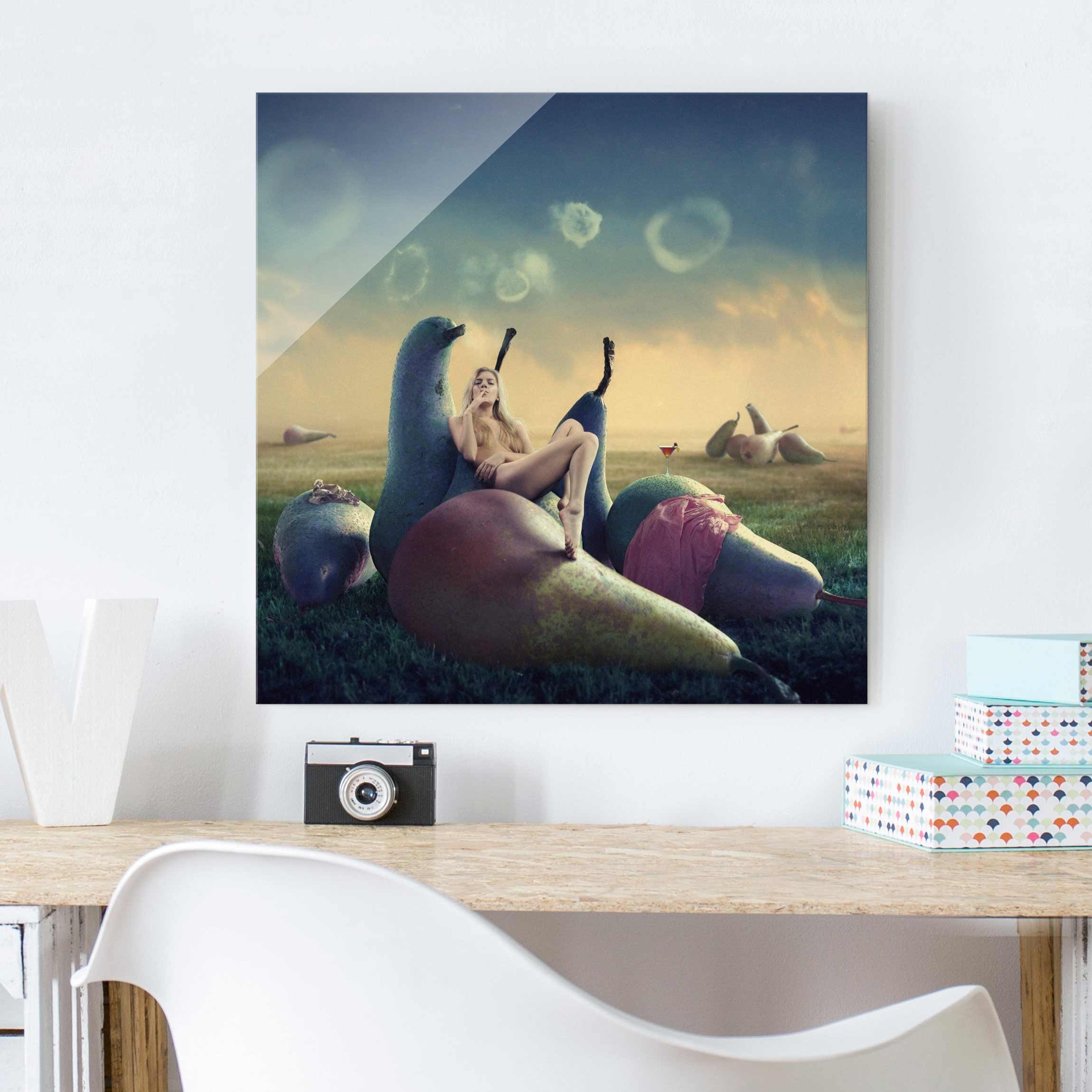 Glasbild Akt & Erotik Sunday Morning