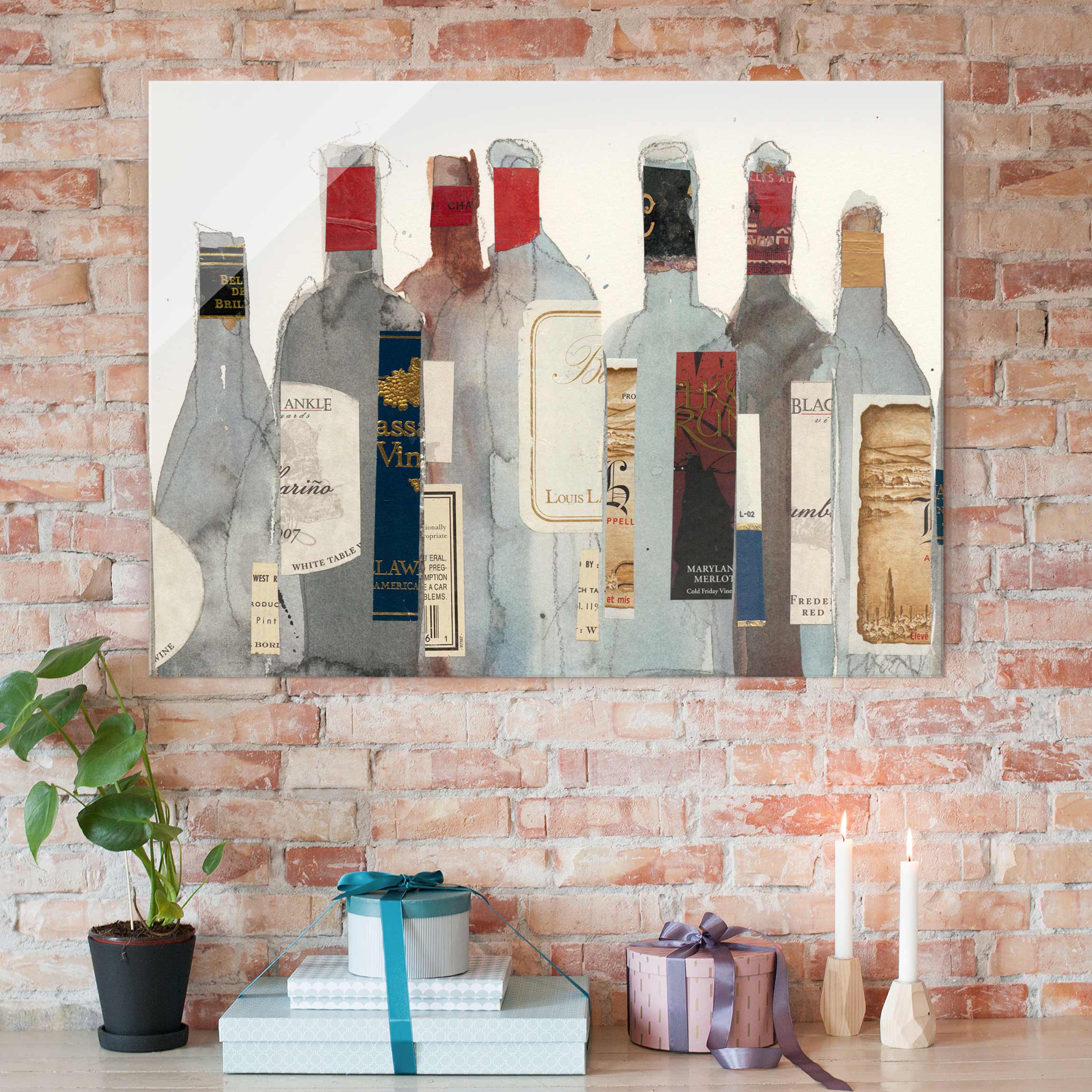 Glasbild - Querformat Wein & Spirituosen I