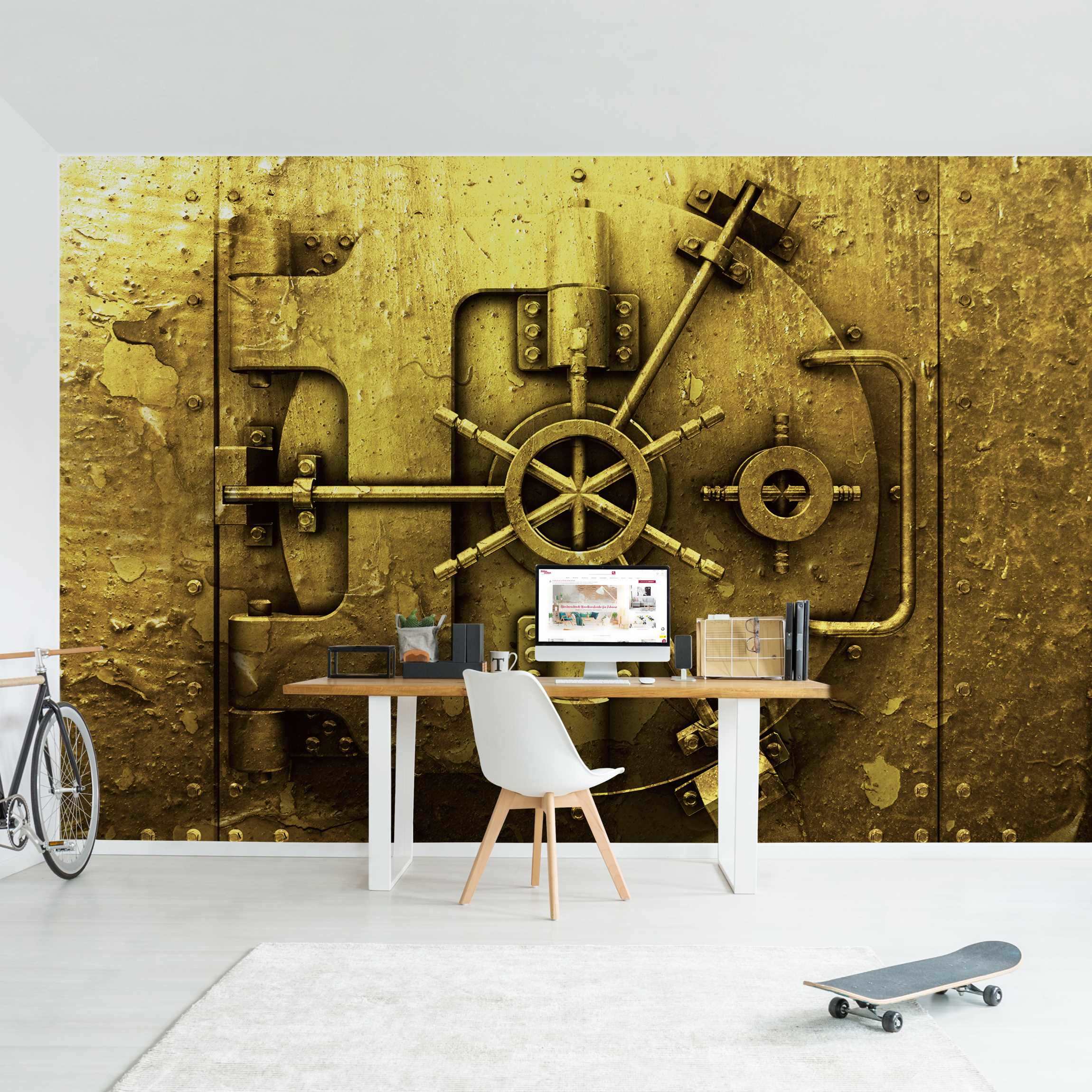 Fototapete Golden Safe