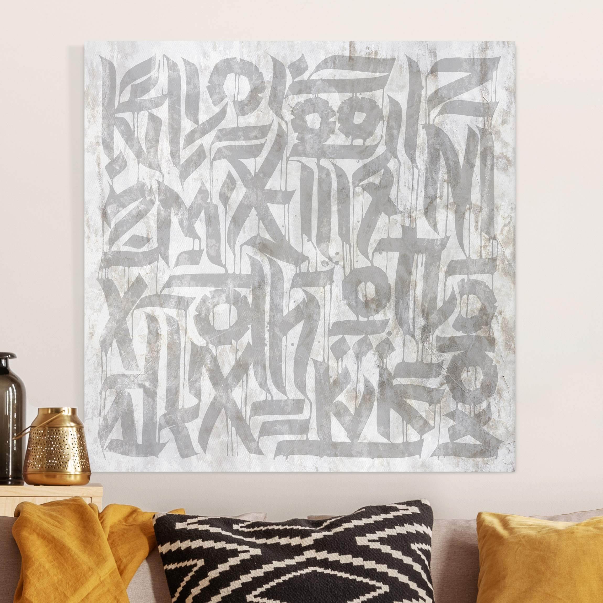 Leinwandbild Graffiti Art Calligraphy
