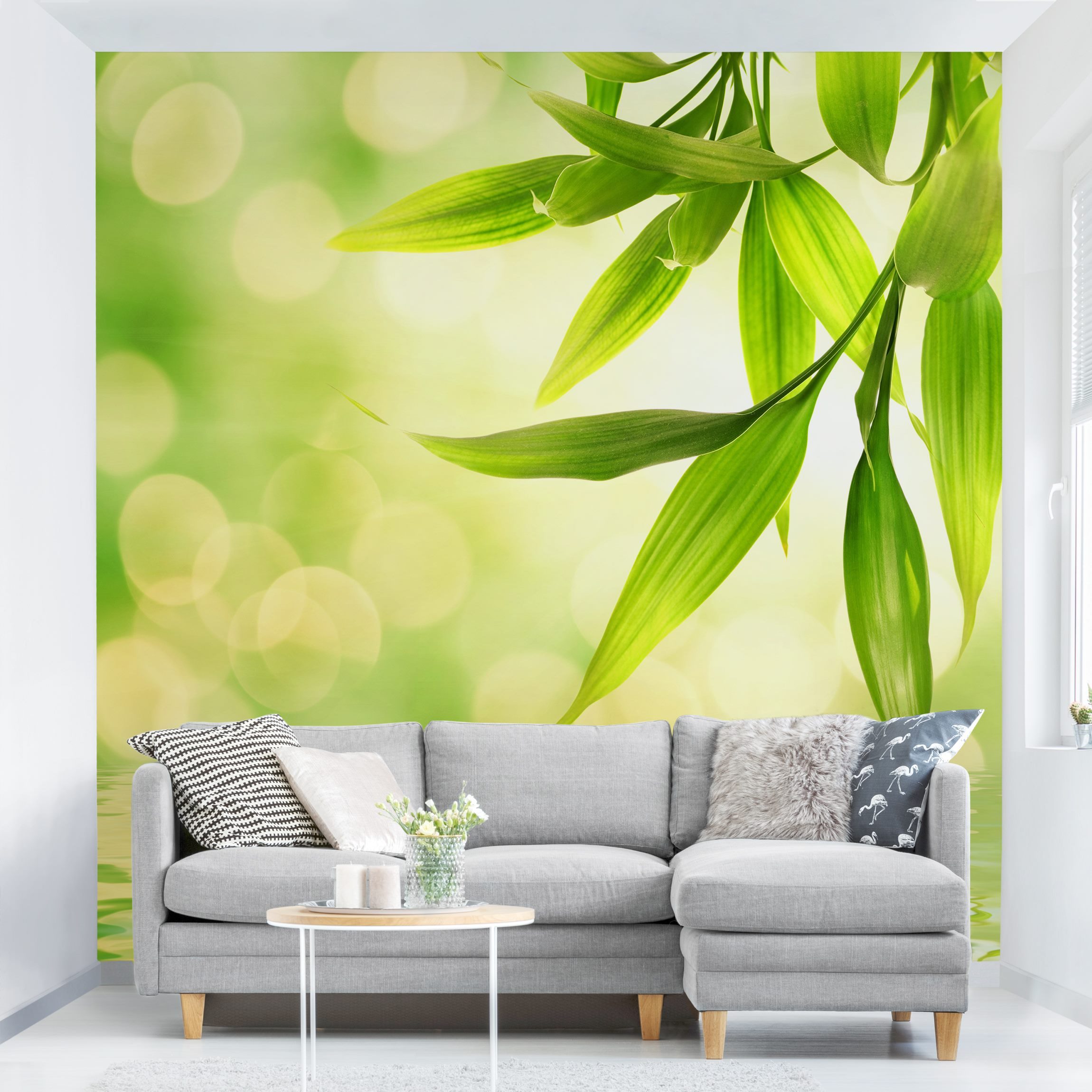 Fototapete Blumen Green Ambiance I