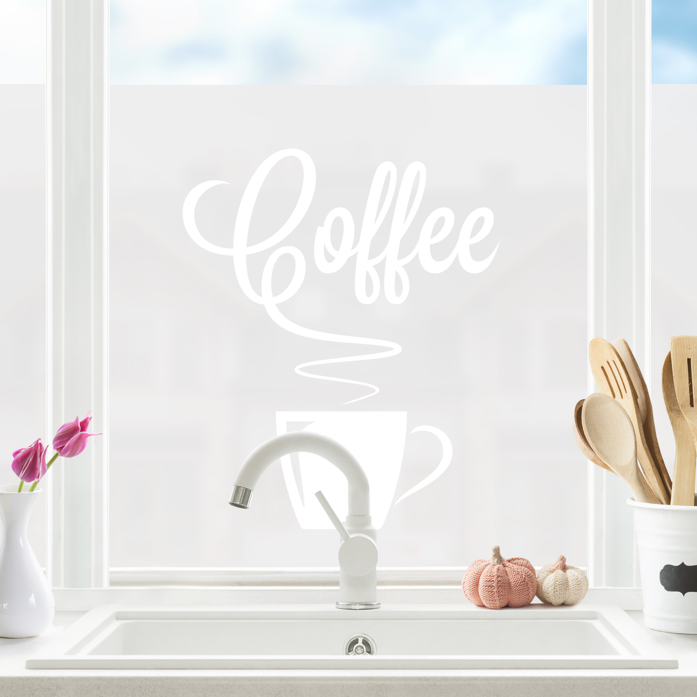 Milchglasfolie Heißer Kaffee II