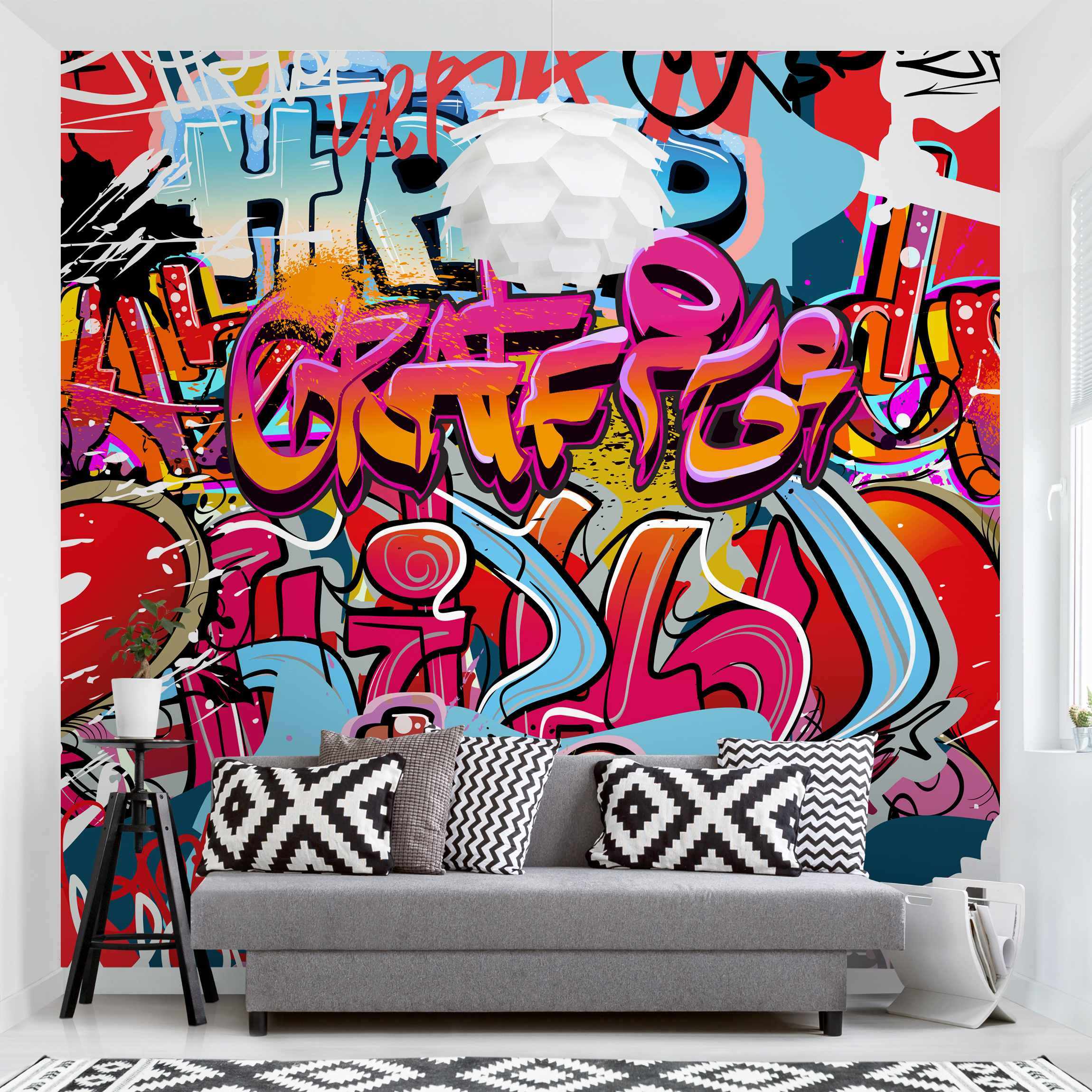 Fototapete Kinderzimmer HipHop Graffiti