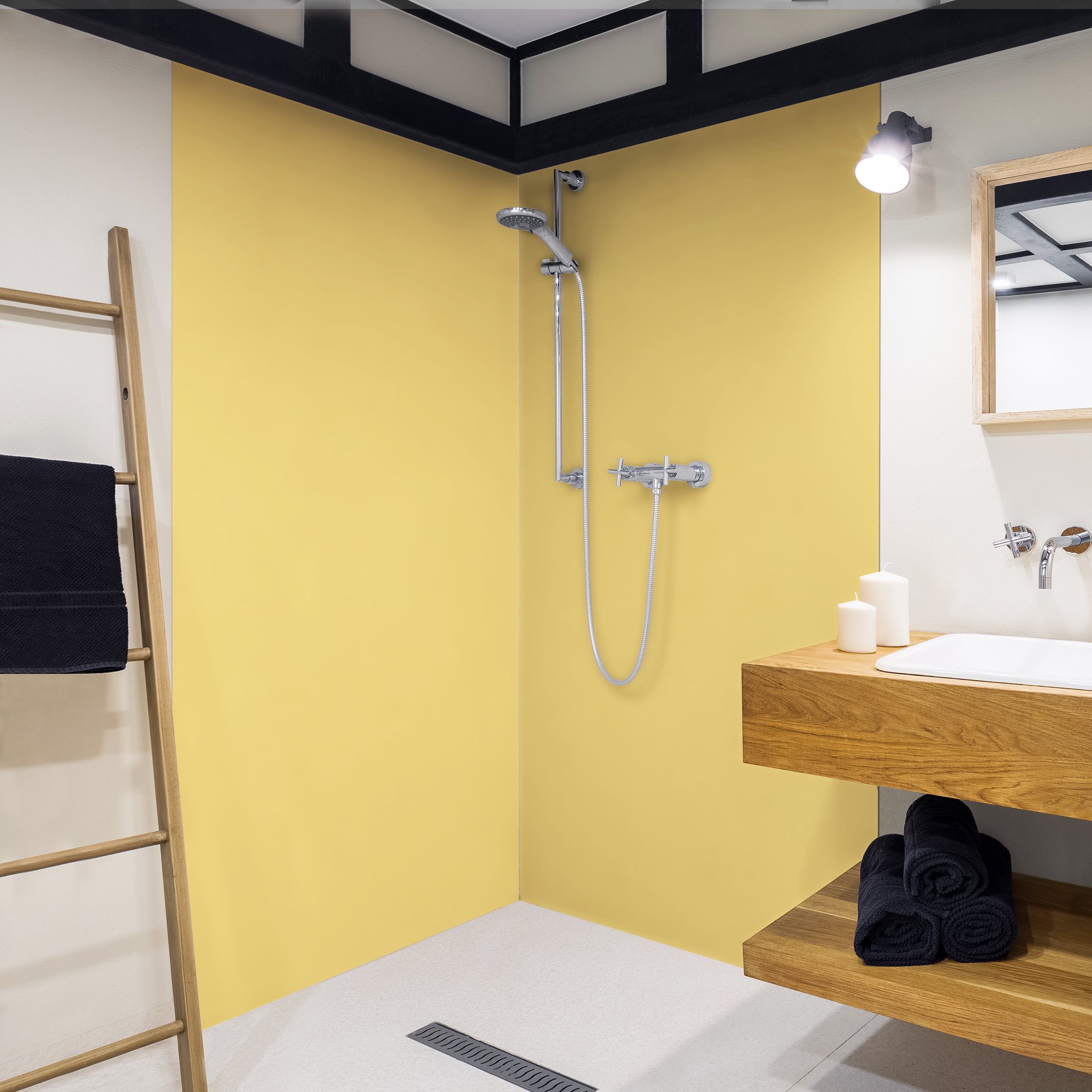 Duschrückwand Honig