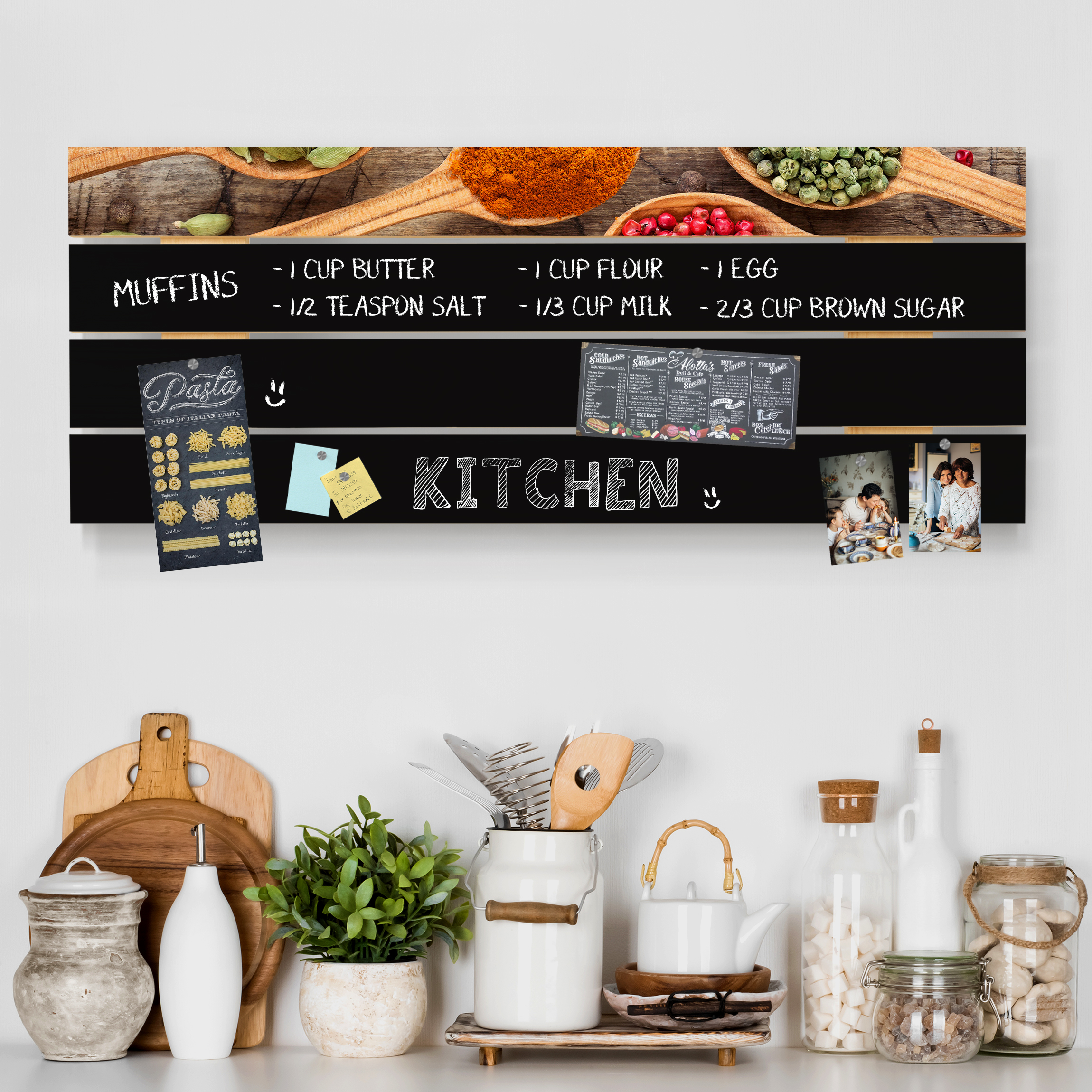 Zubehör Magnetstreifen für Holzbild Plankenoptik 120x11