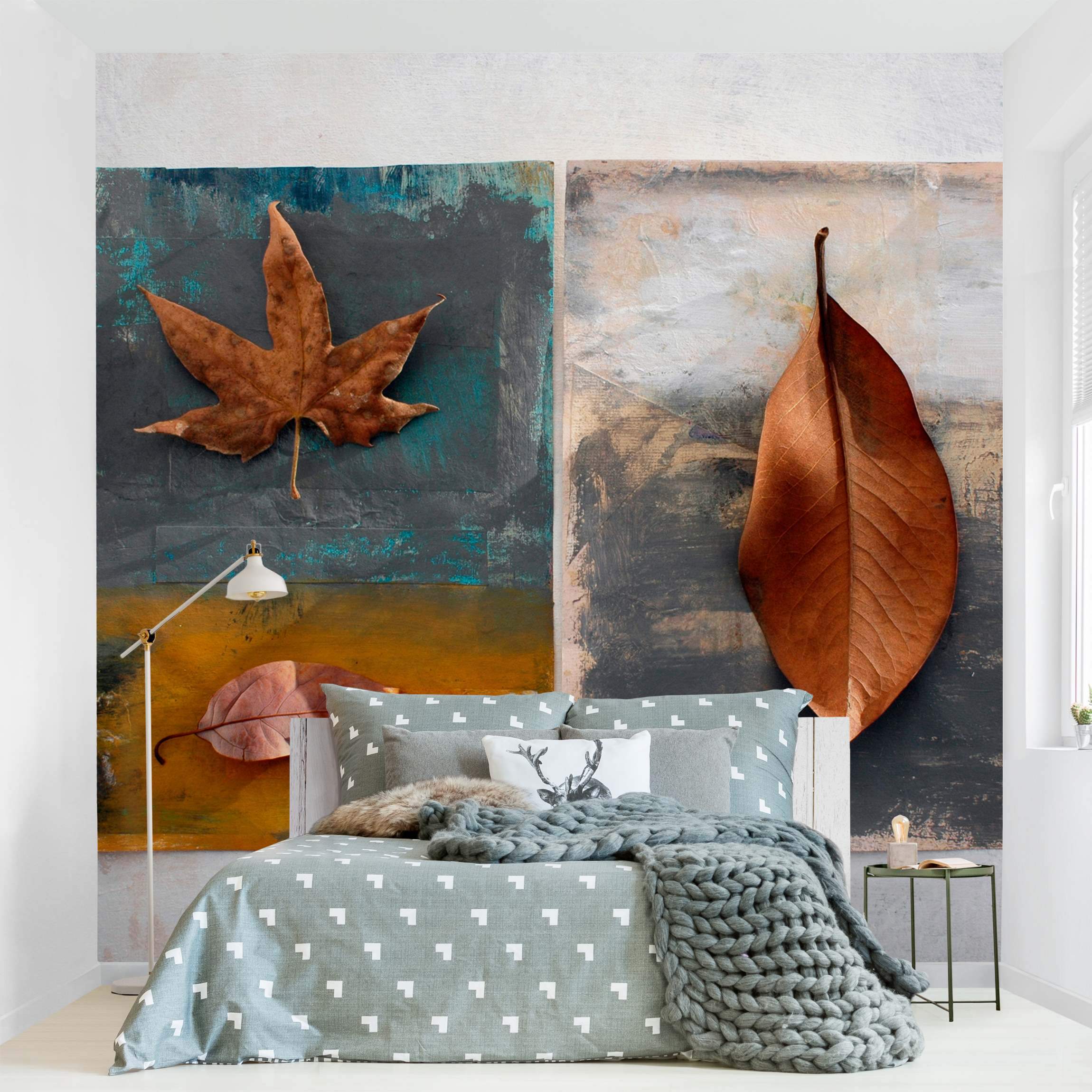 Fototapete Blumen Leaves Stilllife