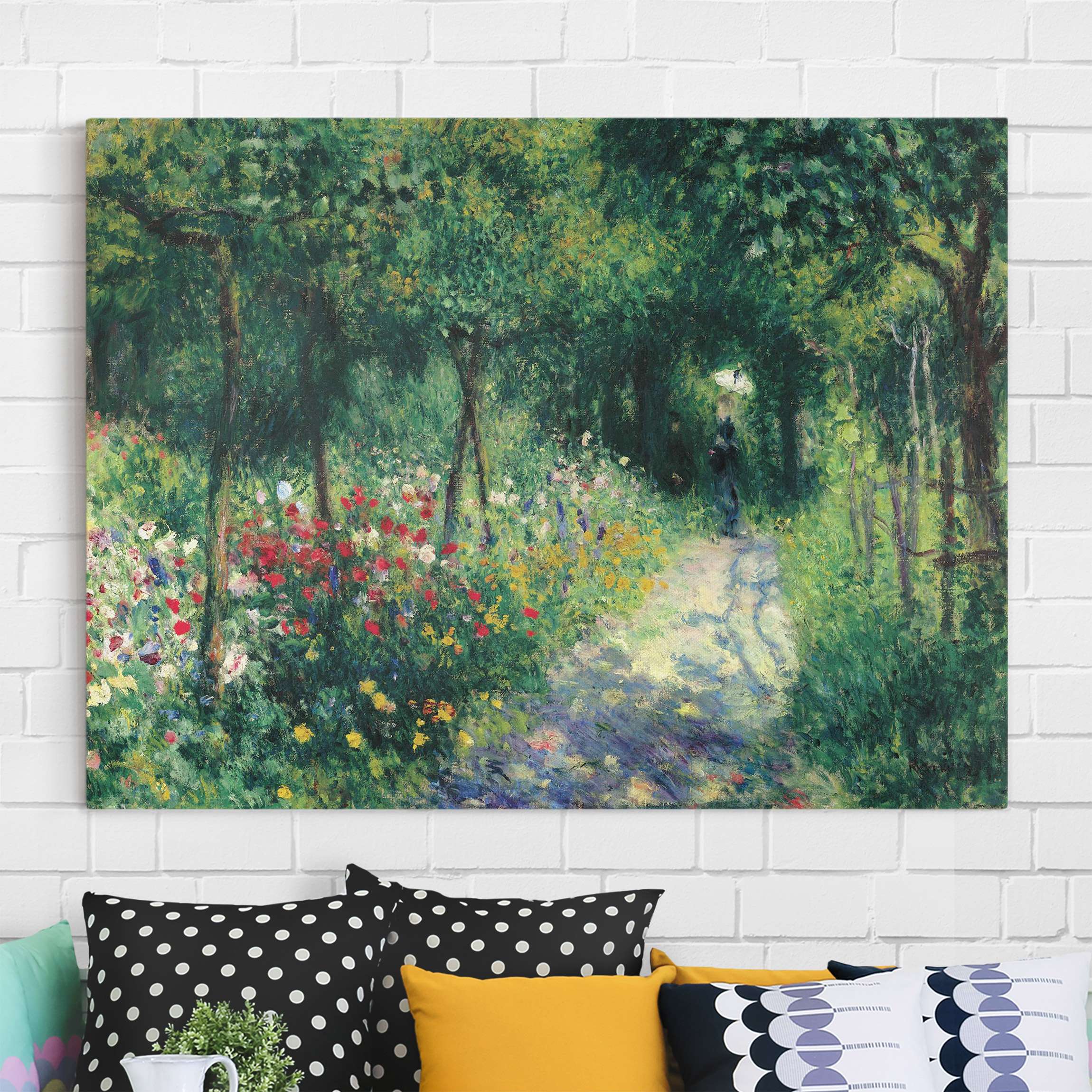 Leinwandbild - Querformat Auguste Renoir - Frauen im Garten