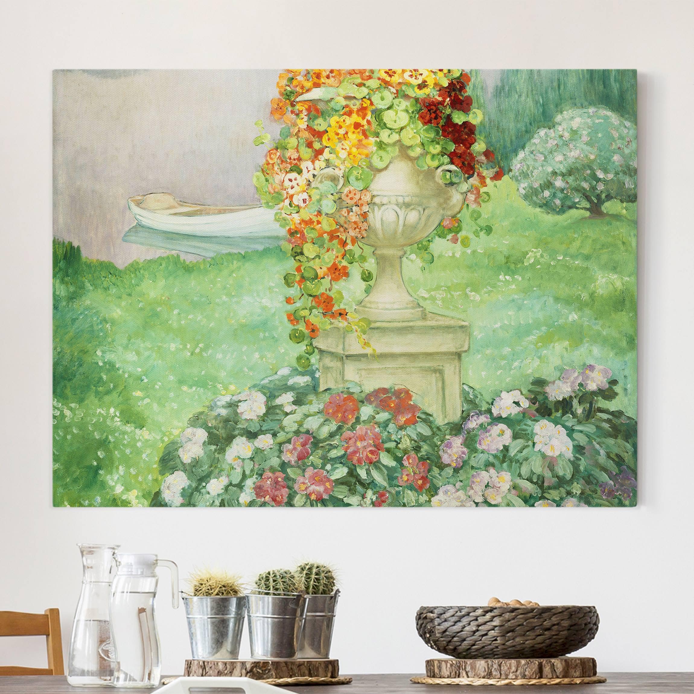 Leinwandbild - Querformat Henri Lebasque - Der Garten
